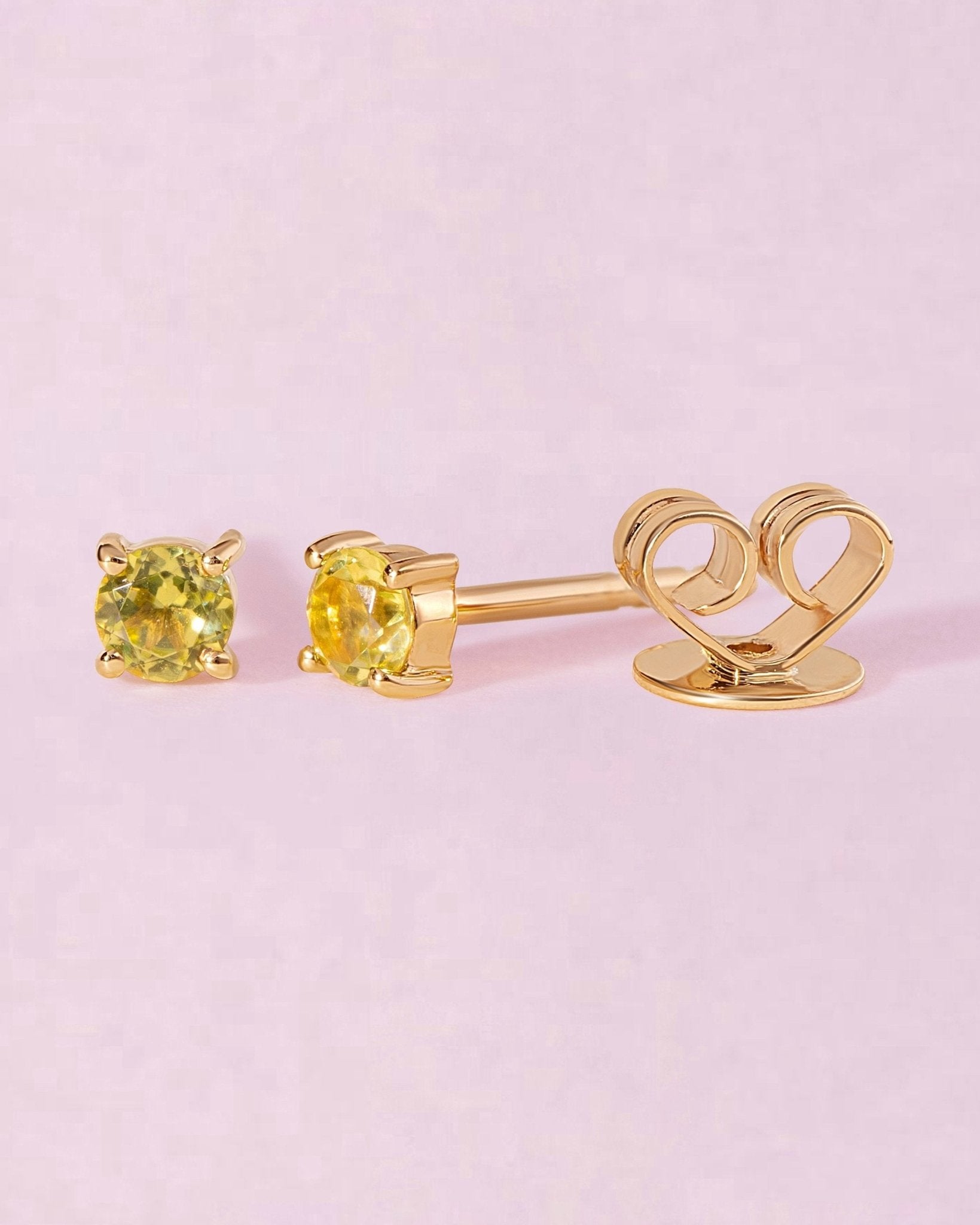 Single Birthstone Prong Studs - Sparkle Society