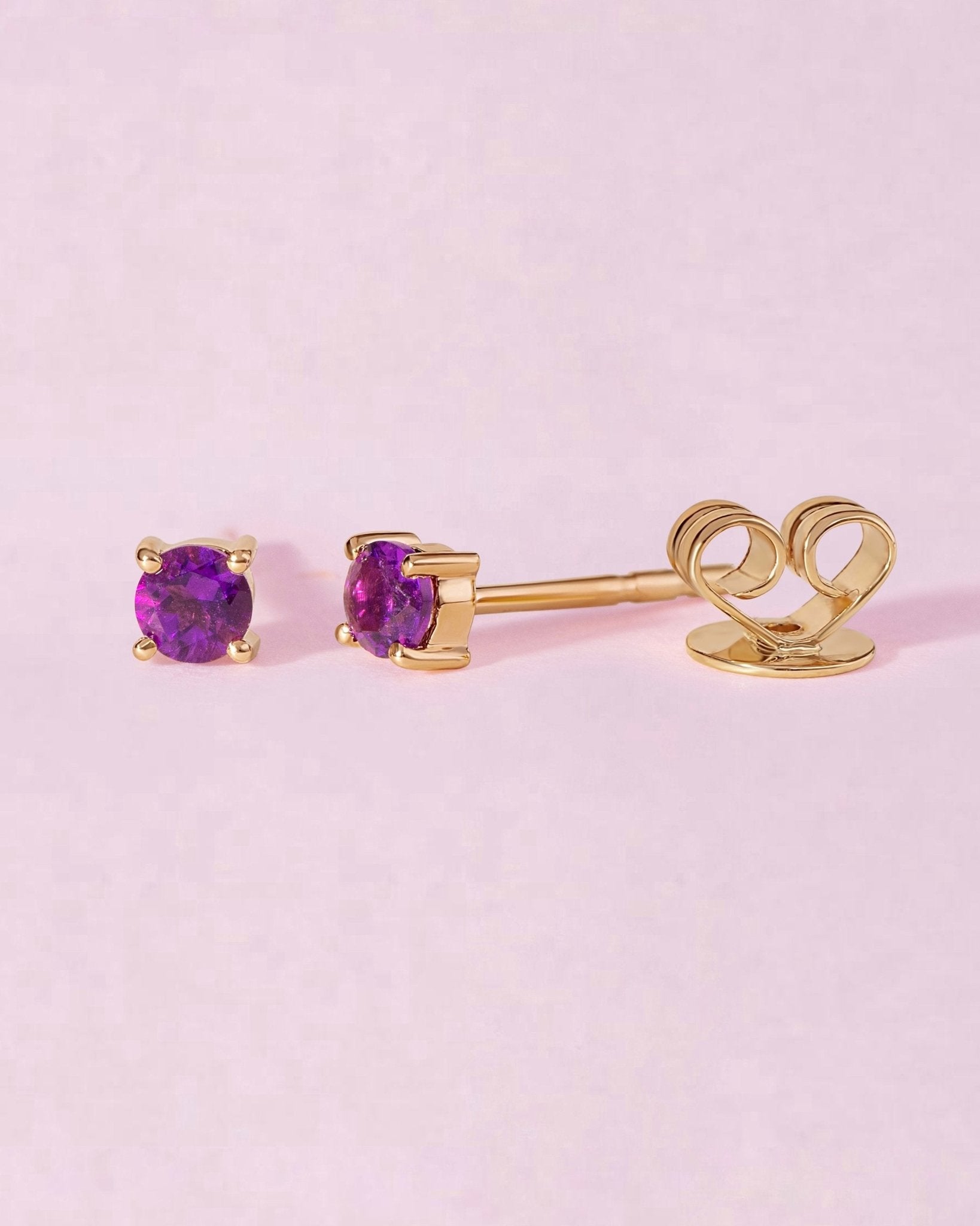 Single Birthstone Prong Studs - Sparkle Society