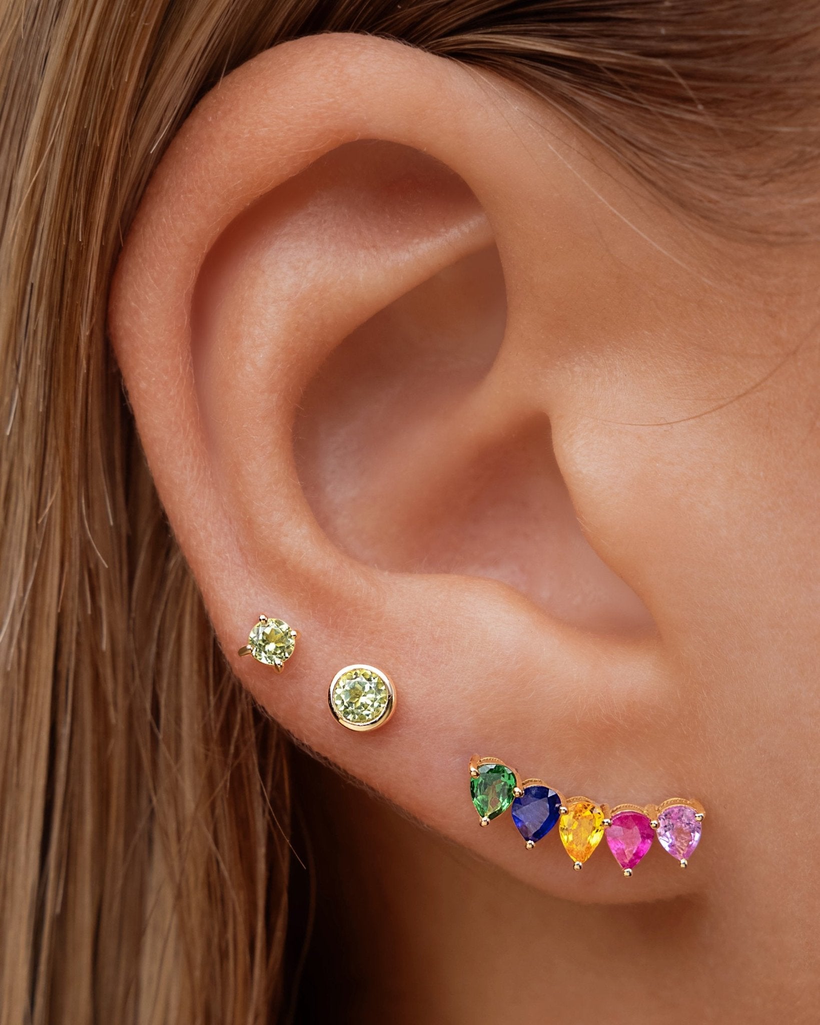 Single Birthstone Prong Studs - Sparkle Society