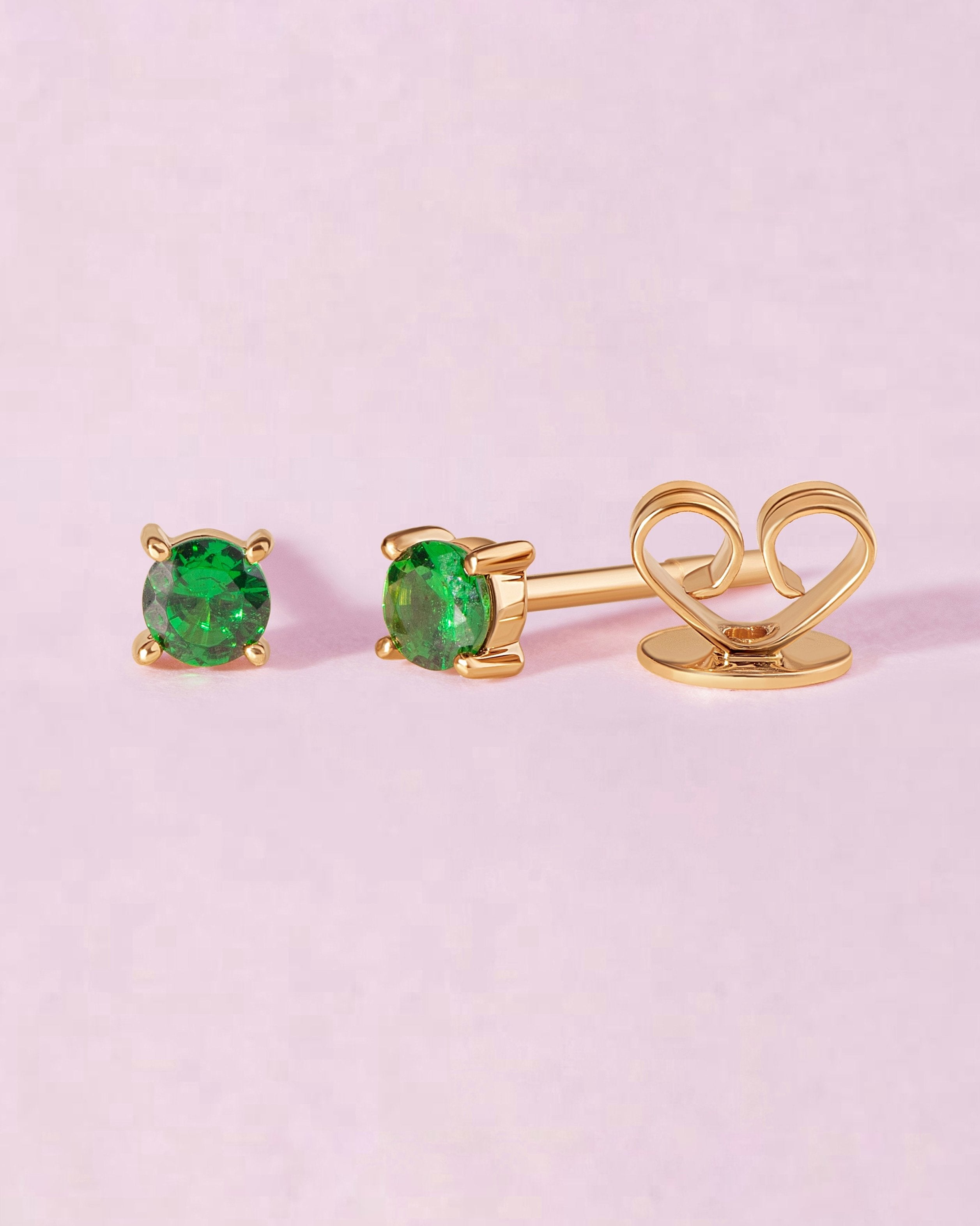 Single Birthstone Prong Studs - Sparkle Society