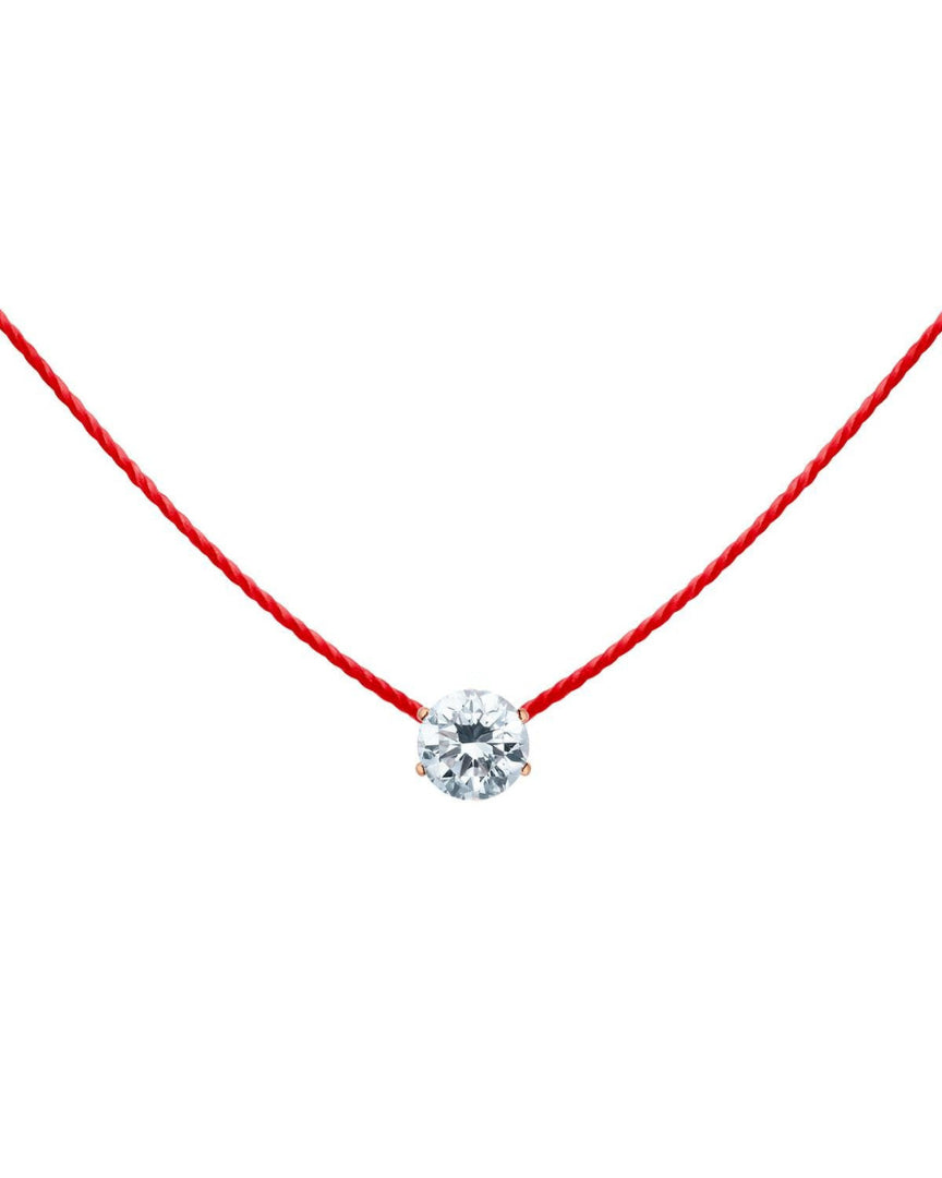 Single Diamond String Necklace - Sparkle Society