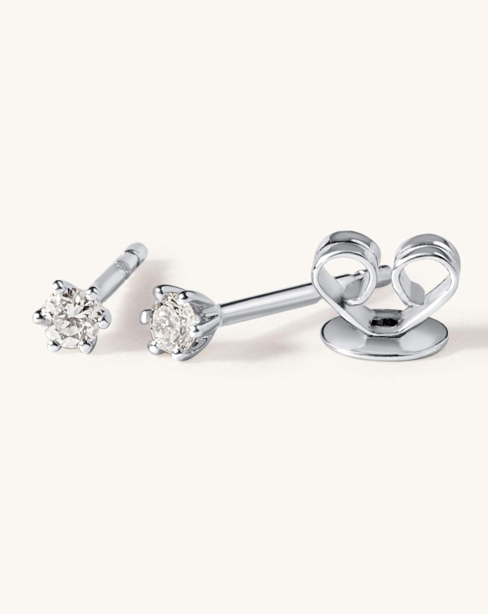 Single Diamond Studs - Sparkle Society