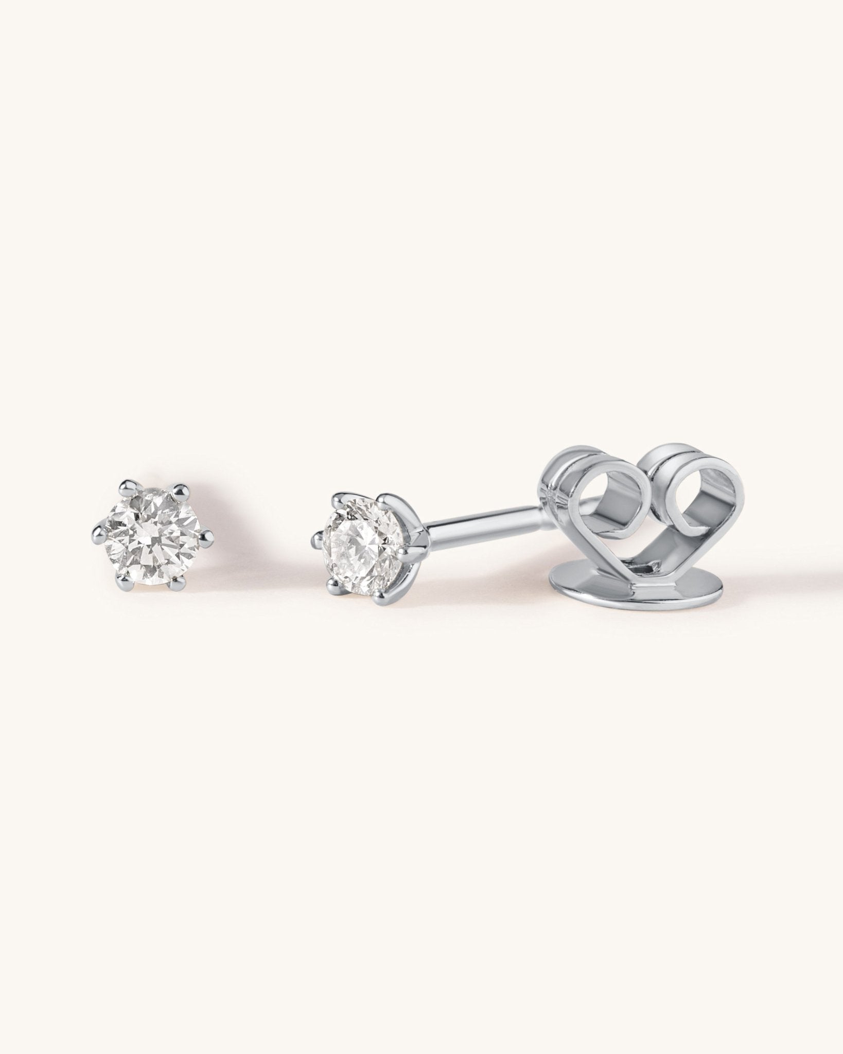 Single Diamond Studs - Sparkle Society