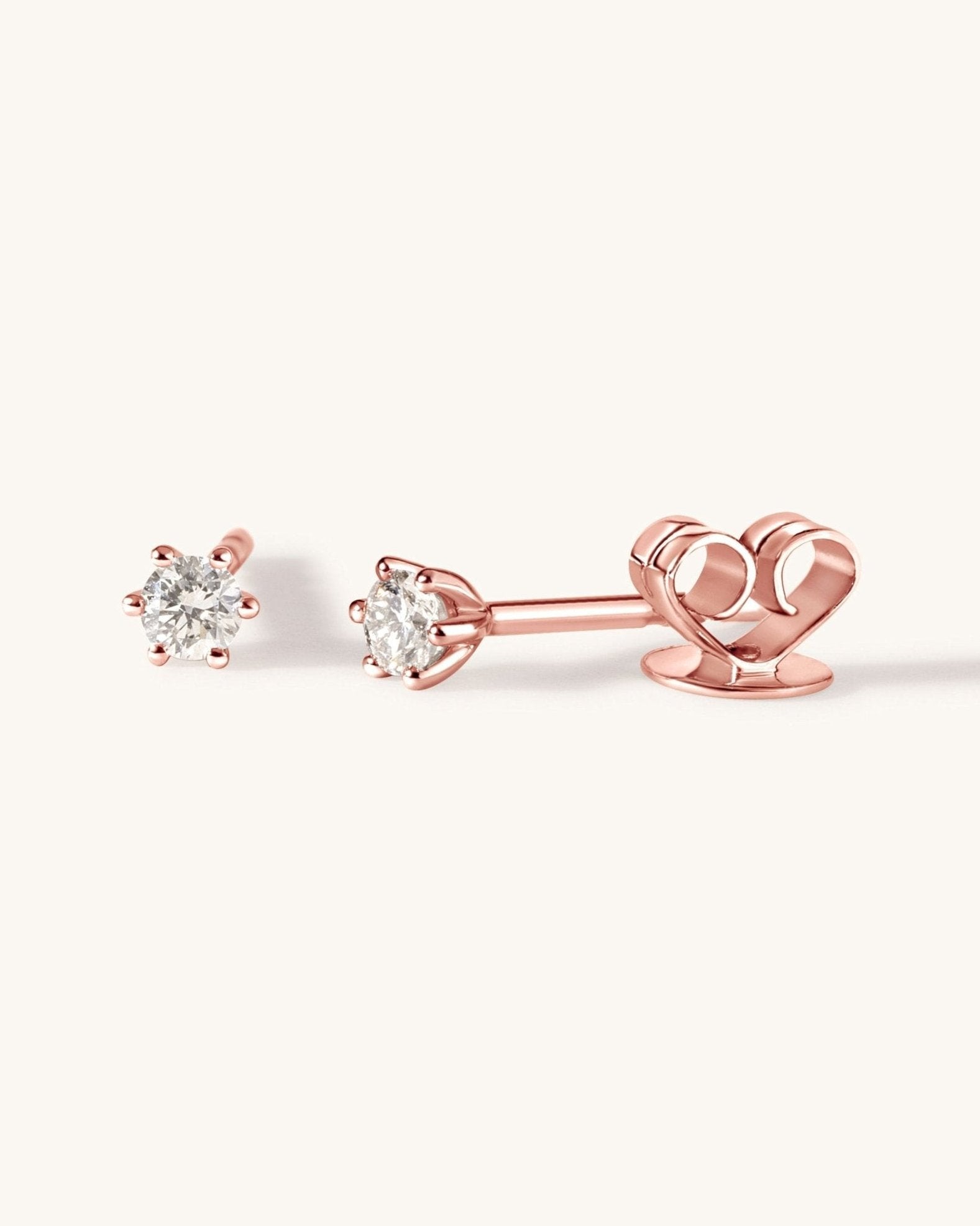 Single Diamond Studs - Sparkle Society