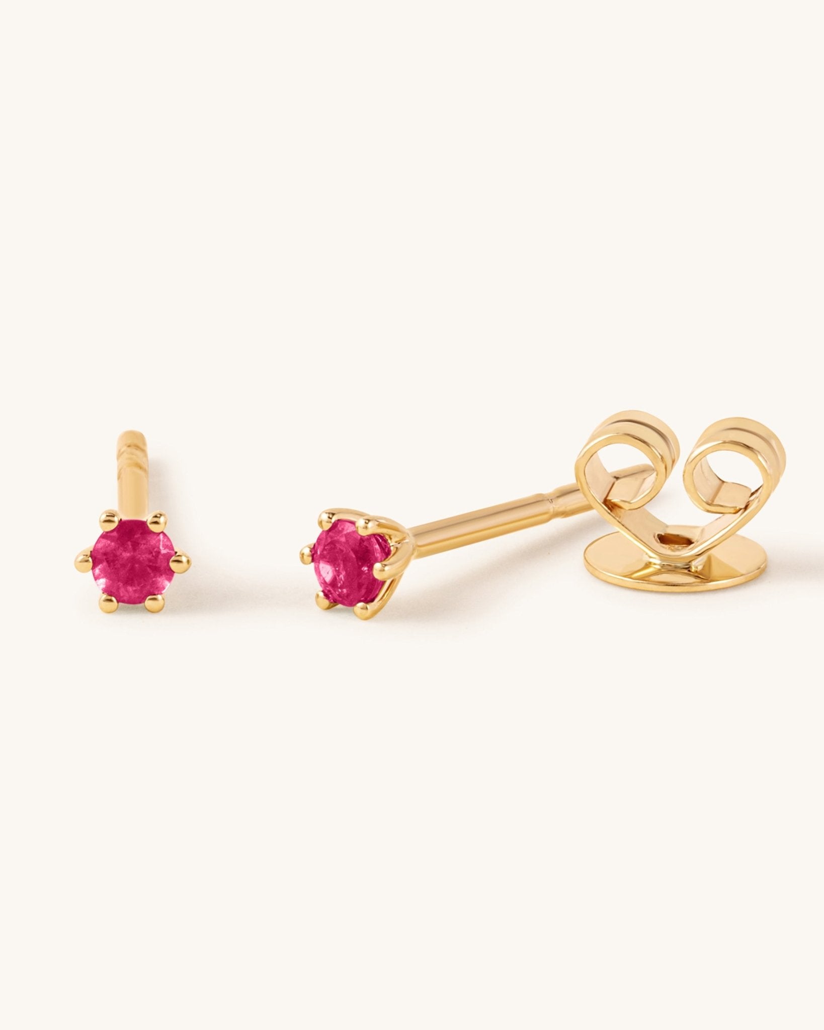 Single Gemstone Studs - Sparkle Society