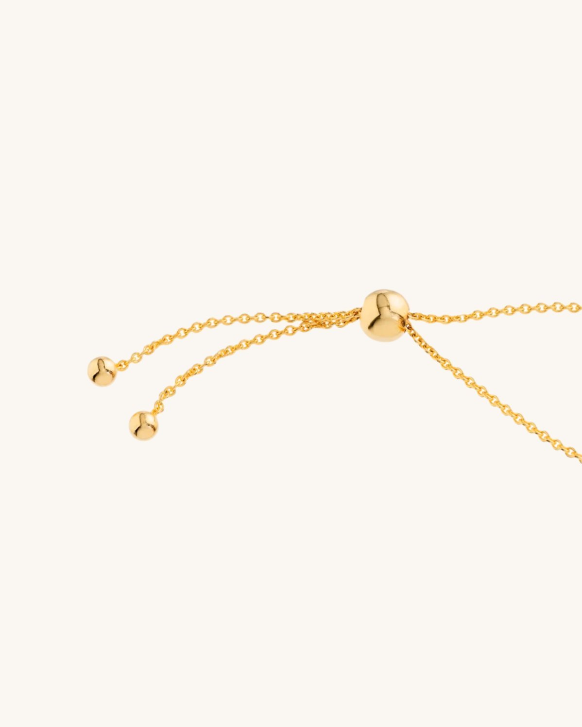 Single Solid Gold Heart Bolo Bracelet - Sparkle Society