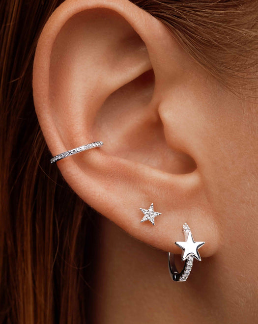 Slim Diamond Ear Cuff - Sparkle Society