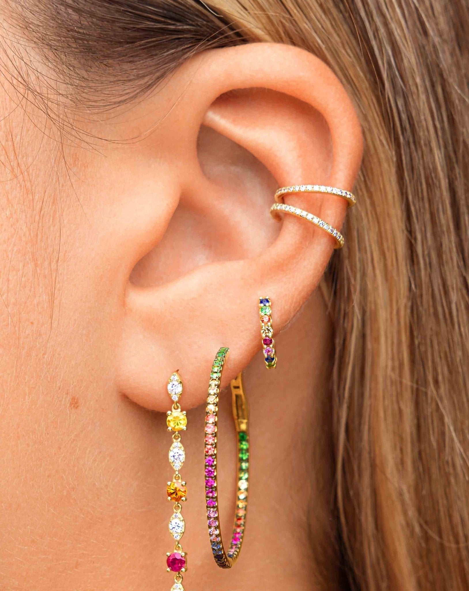 Slim Diamond Ear Cuff - Sparkle Society