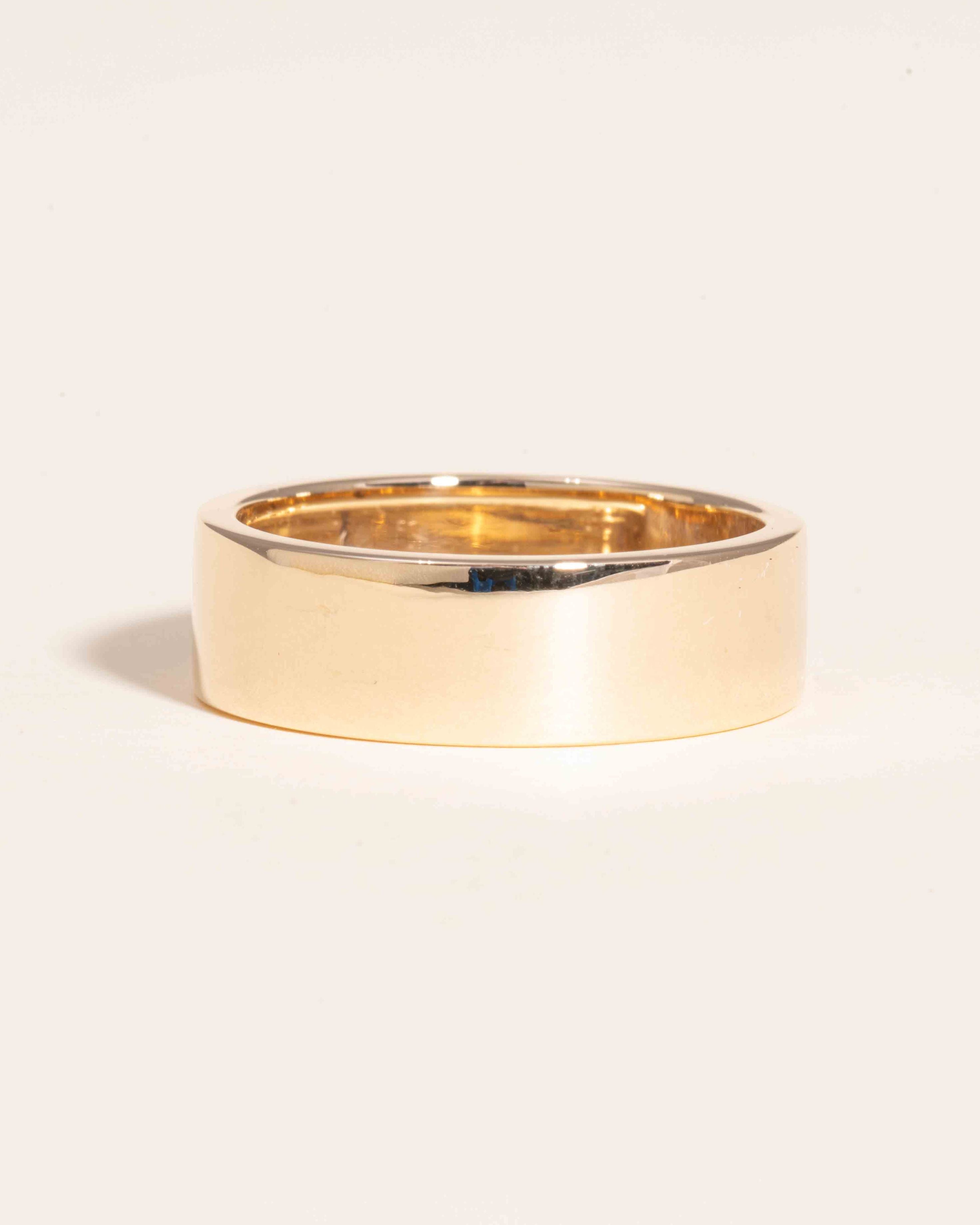 Slim Gold Cigar Band Ring - Sparkle Society