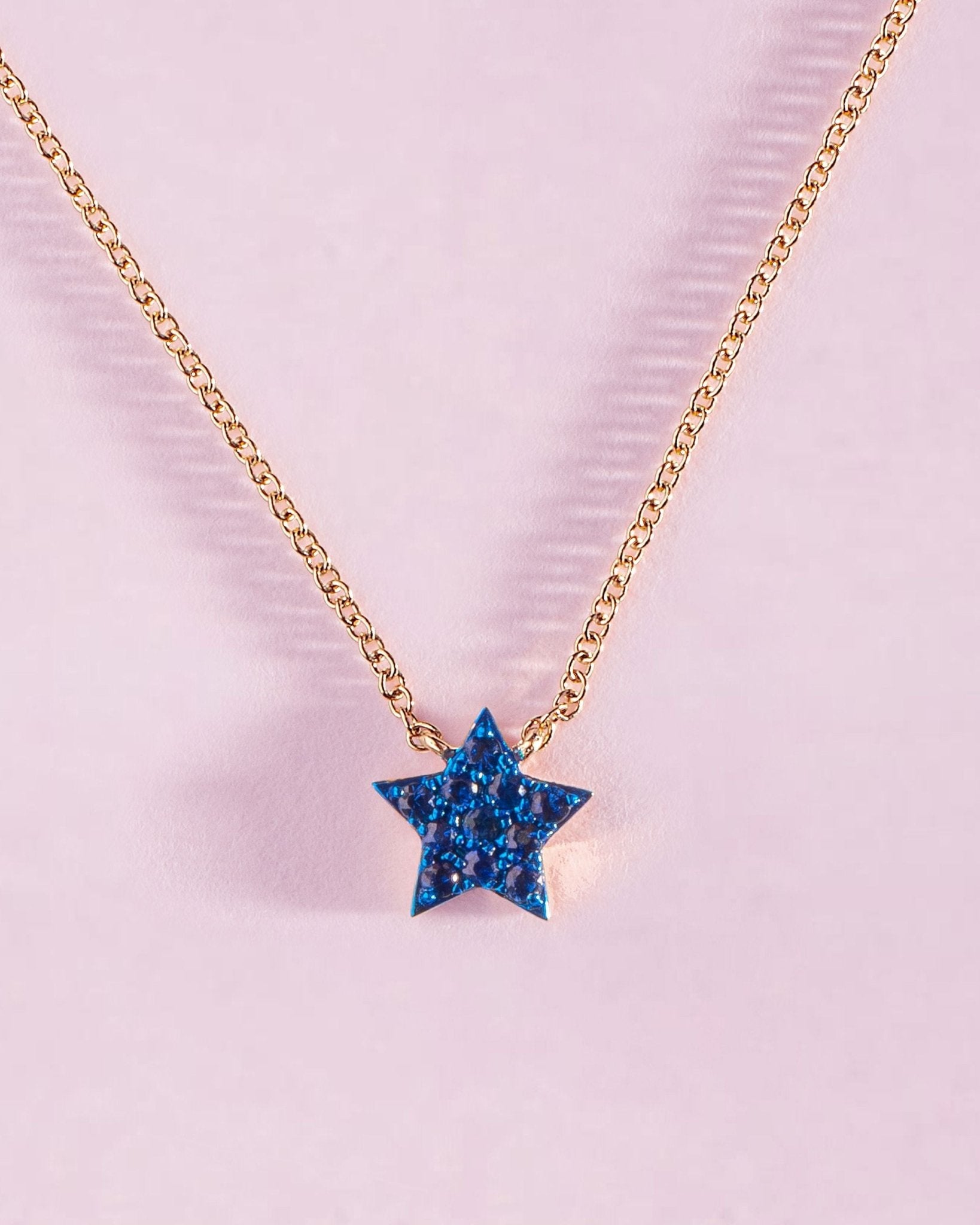 Small Gemstone Star Necklace - Sparkle Society