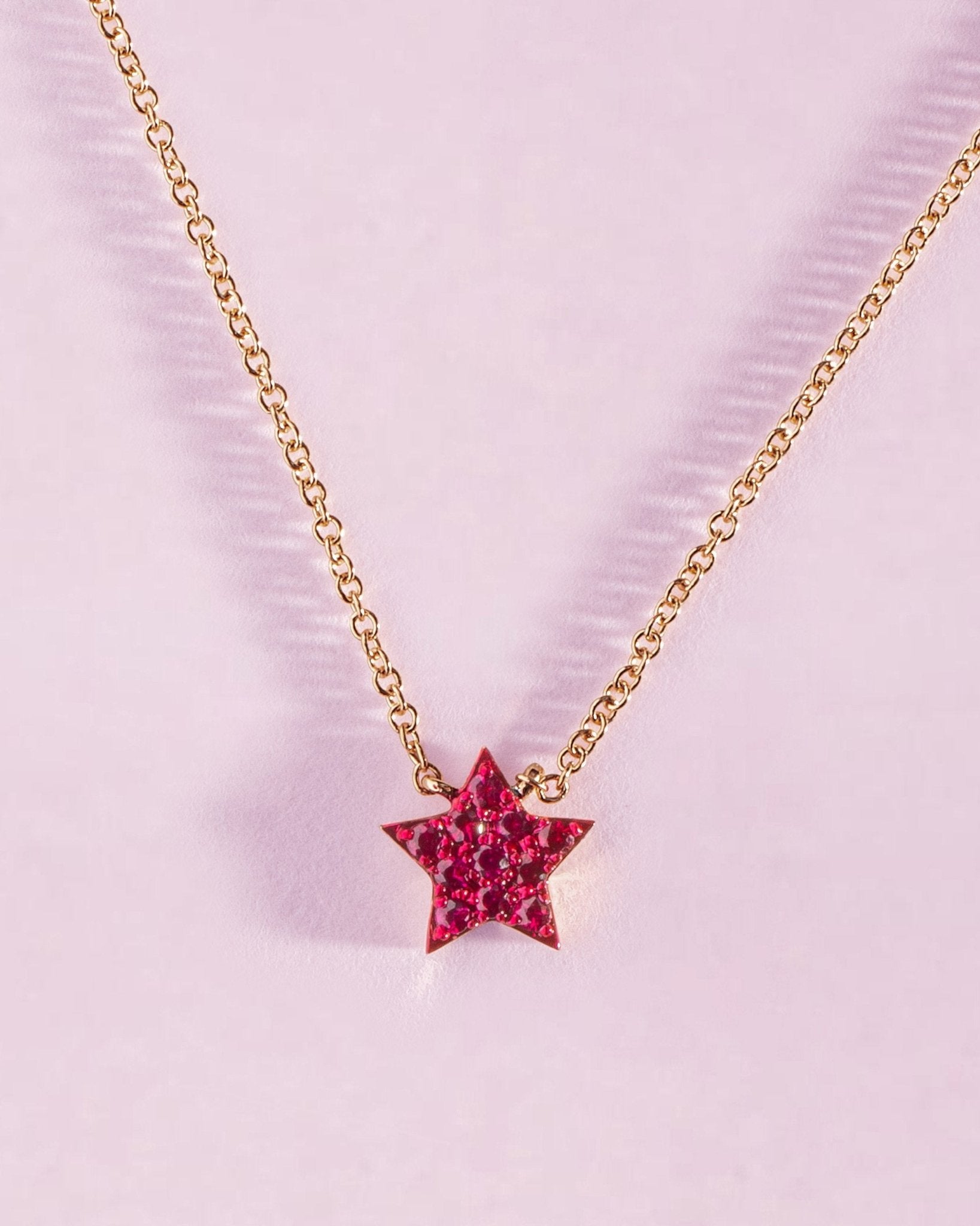 Small Gemstone Star Necklace - Sparkle Society