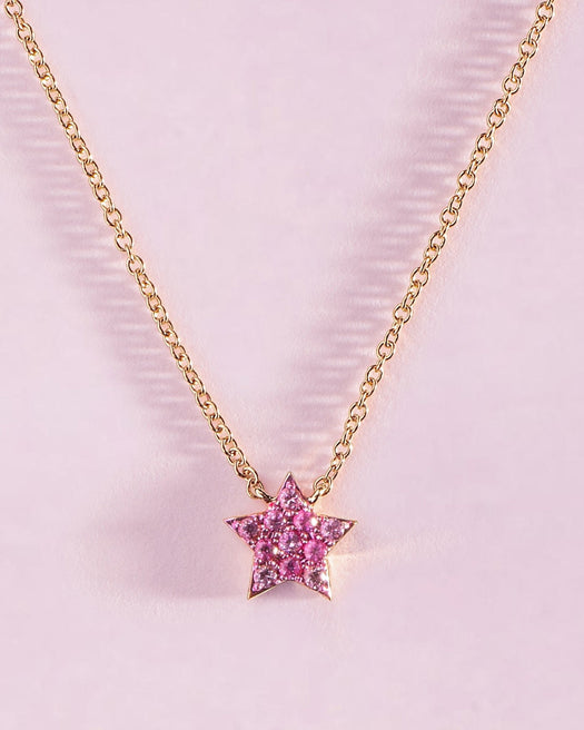 Small Gemstone Star Necklace - Sparkle Society