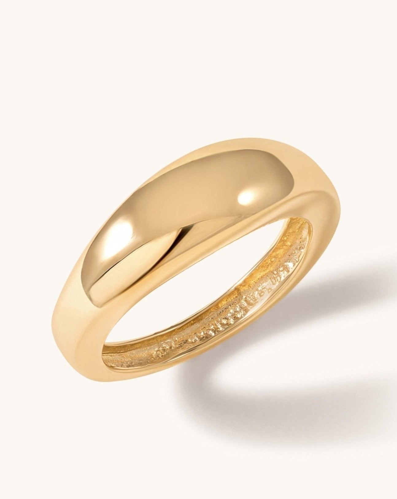 Solid Gold Bombe Ring - Sparkle Society