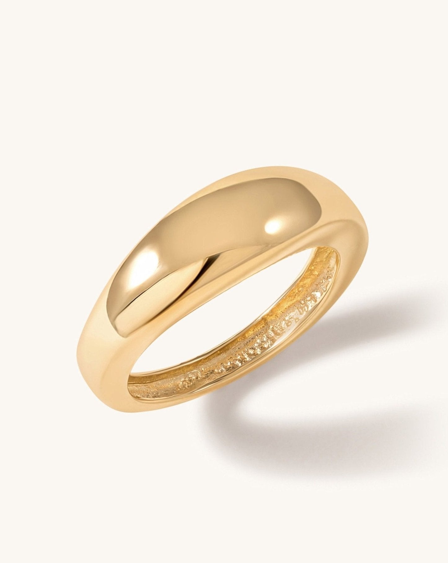 Solid Gold Bombe Ring - Sparkle Society