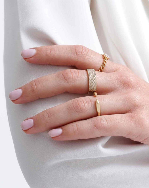 Solid Gold Claw Ring - Sparkle Society