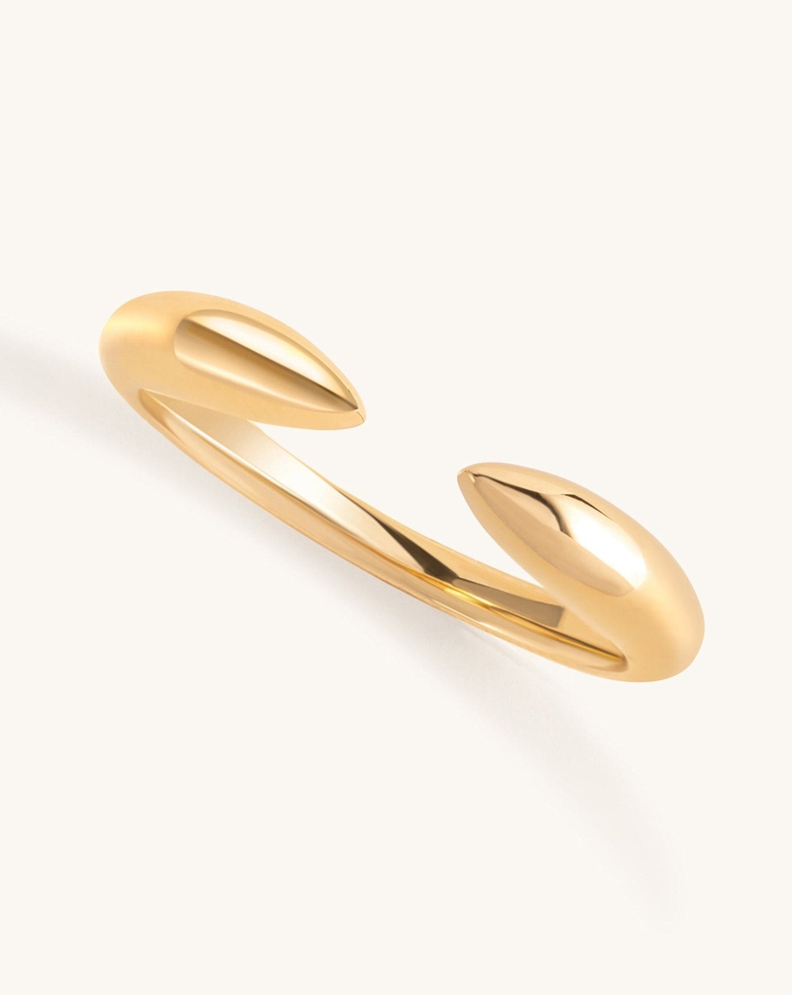 Solid Gold Claw Ring - Sparkle Society