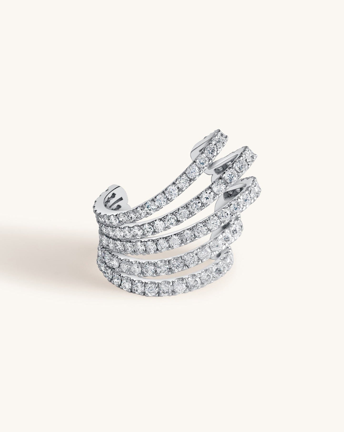 Statement Diamond Cage Ear Cuff - Sparkle Society