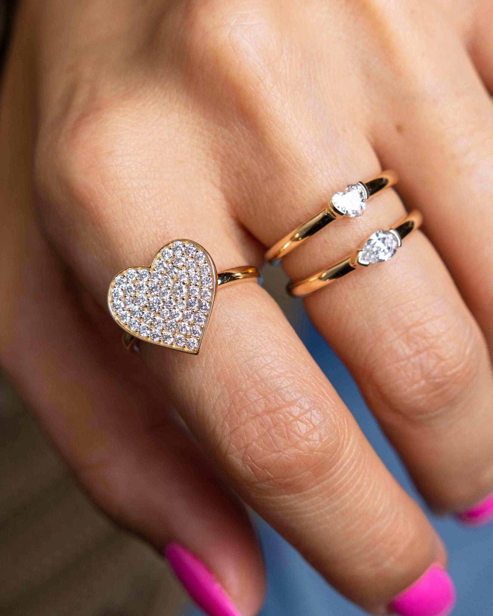 Statement Heart Ring - Sparkle Society