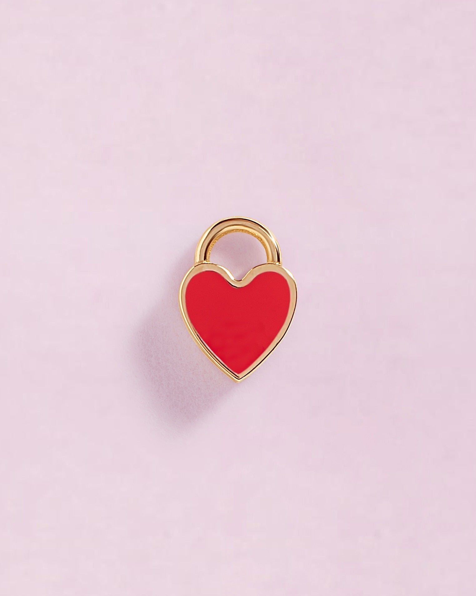 Tiny Enamel Heart Earring Charm - Sparkle Society