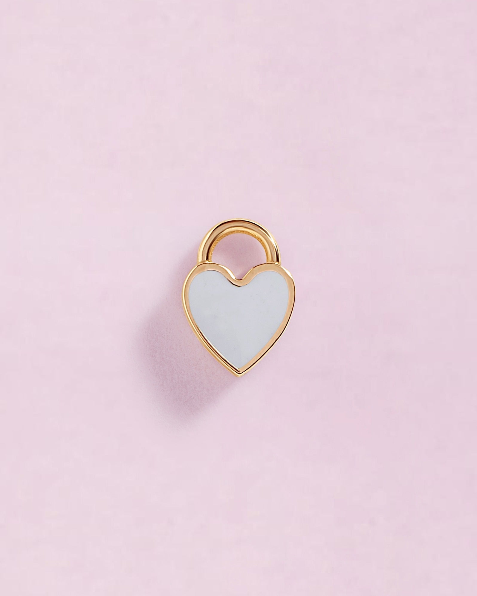 Tiny Enamel Heart Earring Charm - Sparkle Society