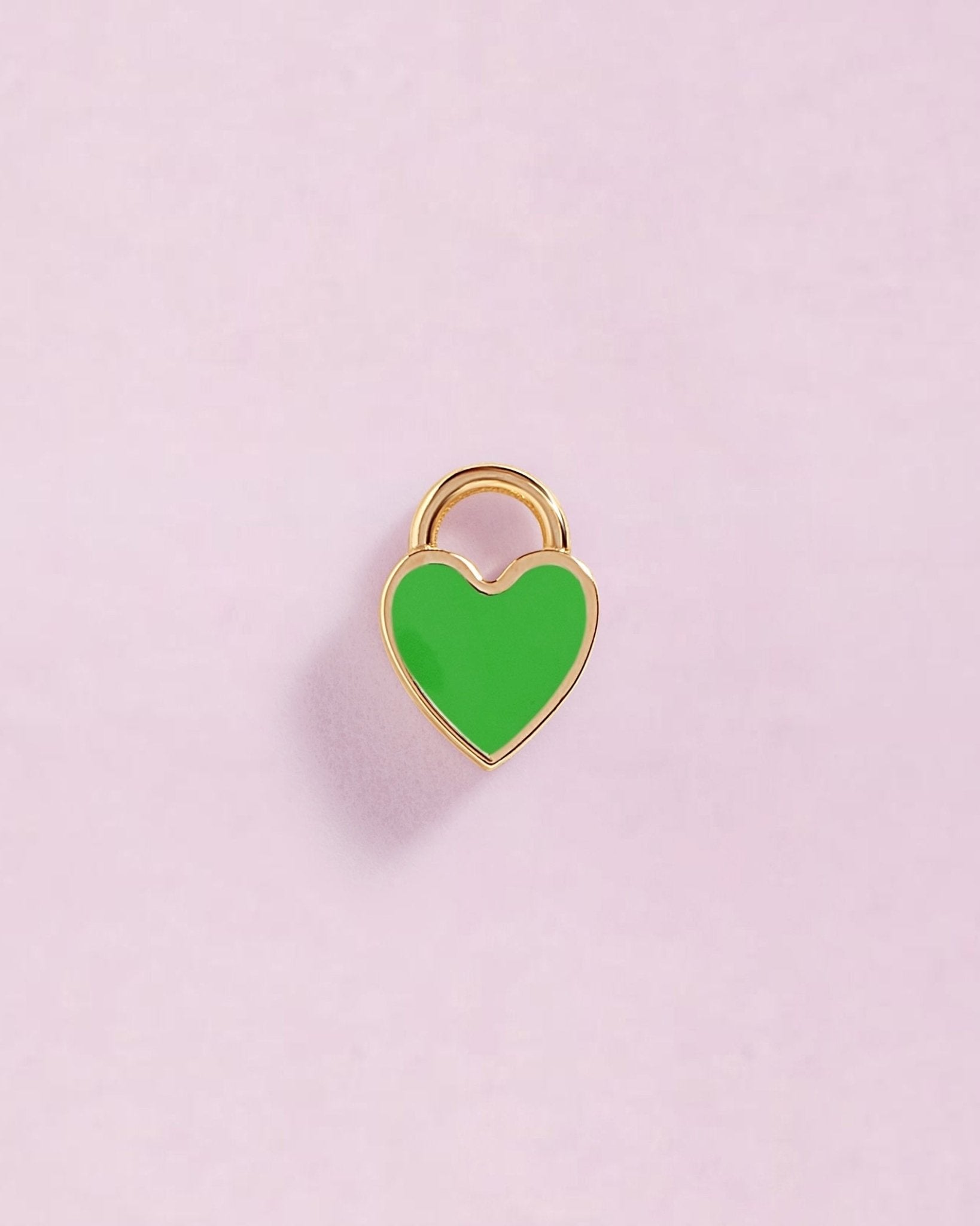 Tiny Enamel Heart Earring Charm - Sparkle Society