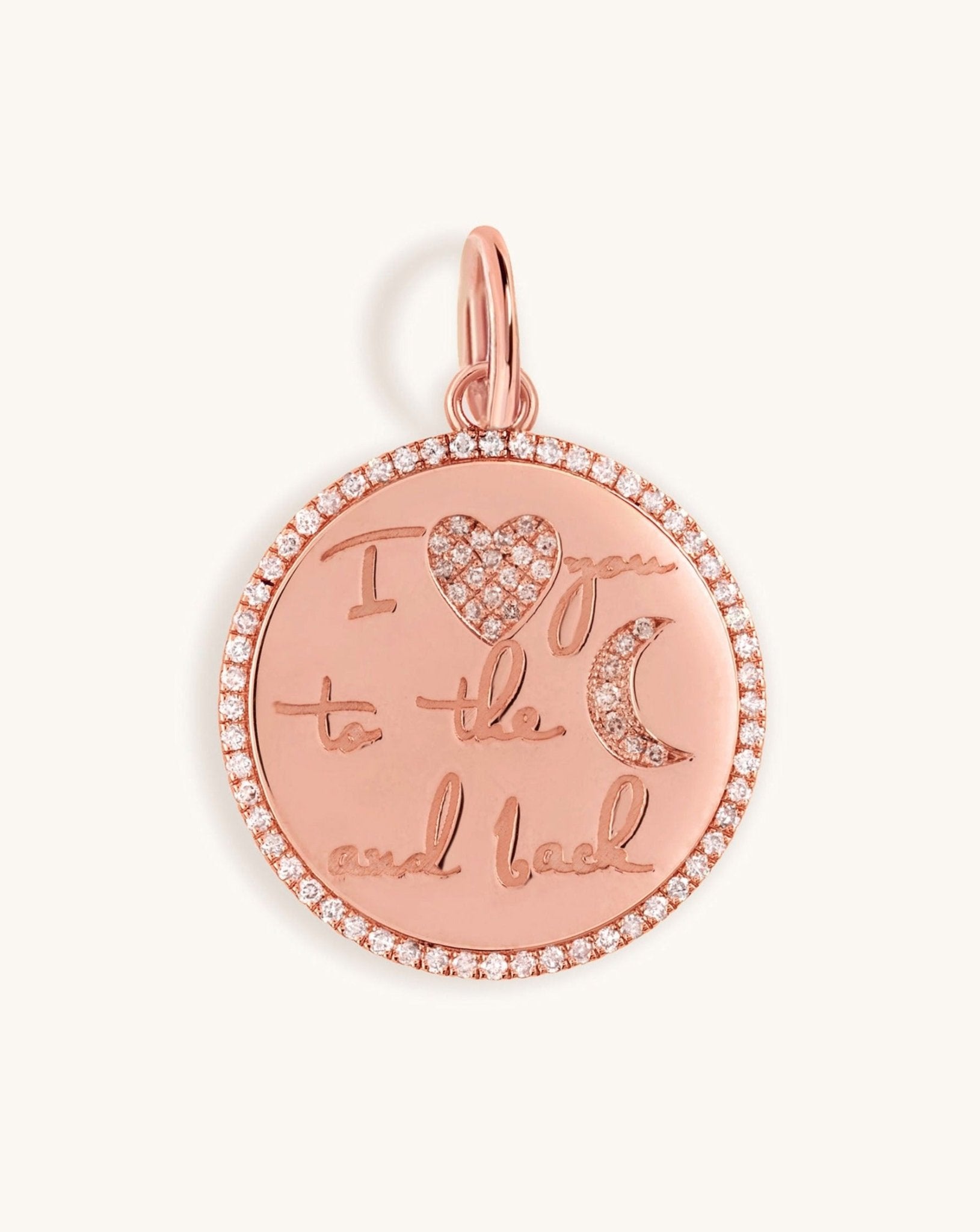 To the Moon and Back Necklace Charm - Sparkle Society