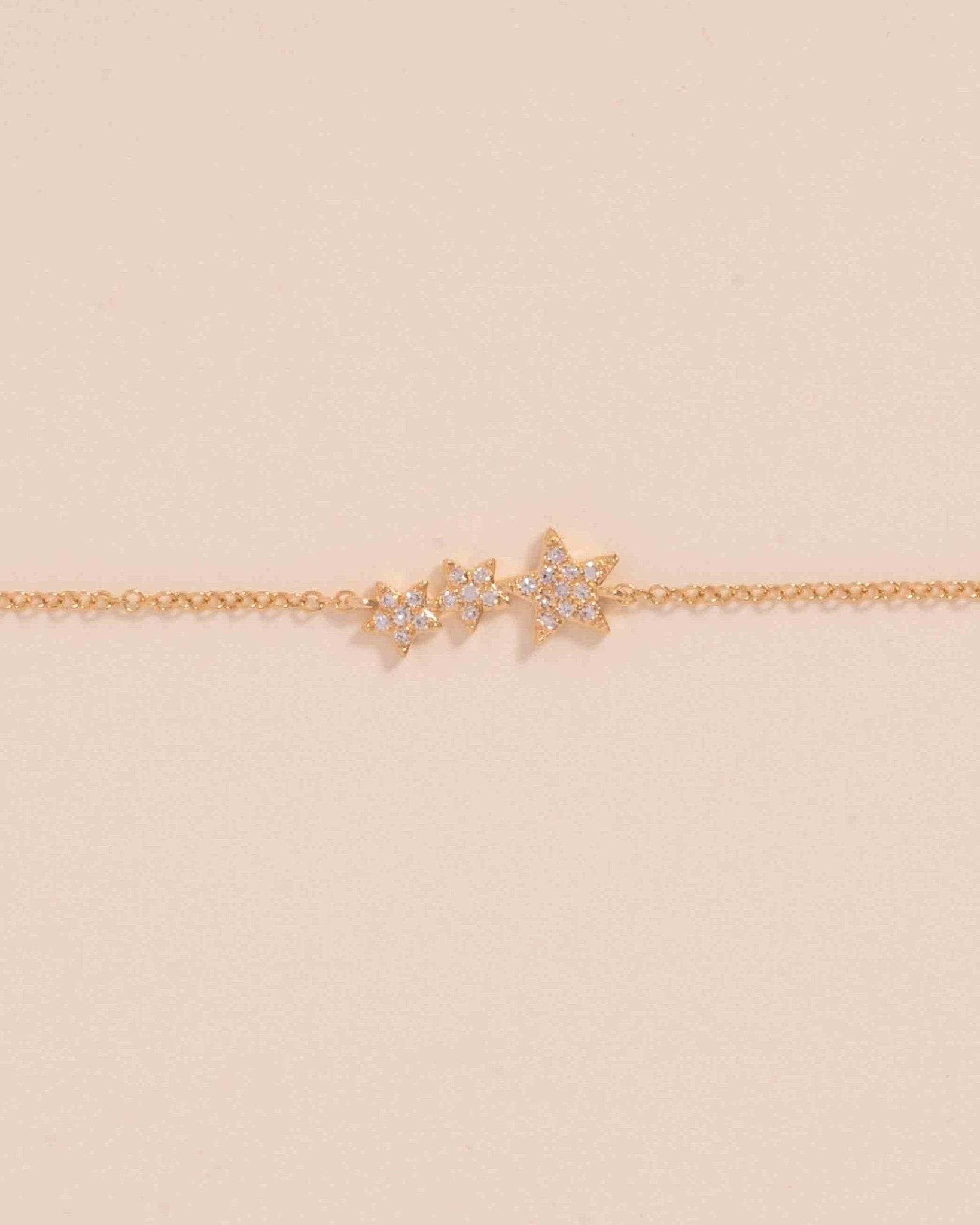 Triple Diamond Star Bracelet - Sparkle Society