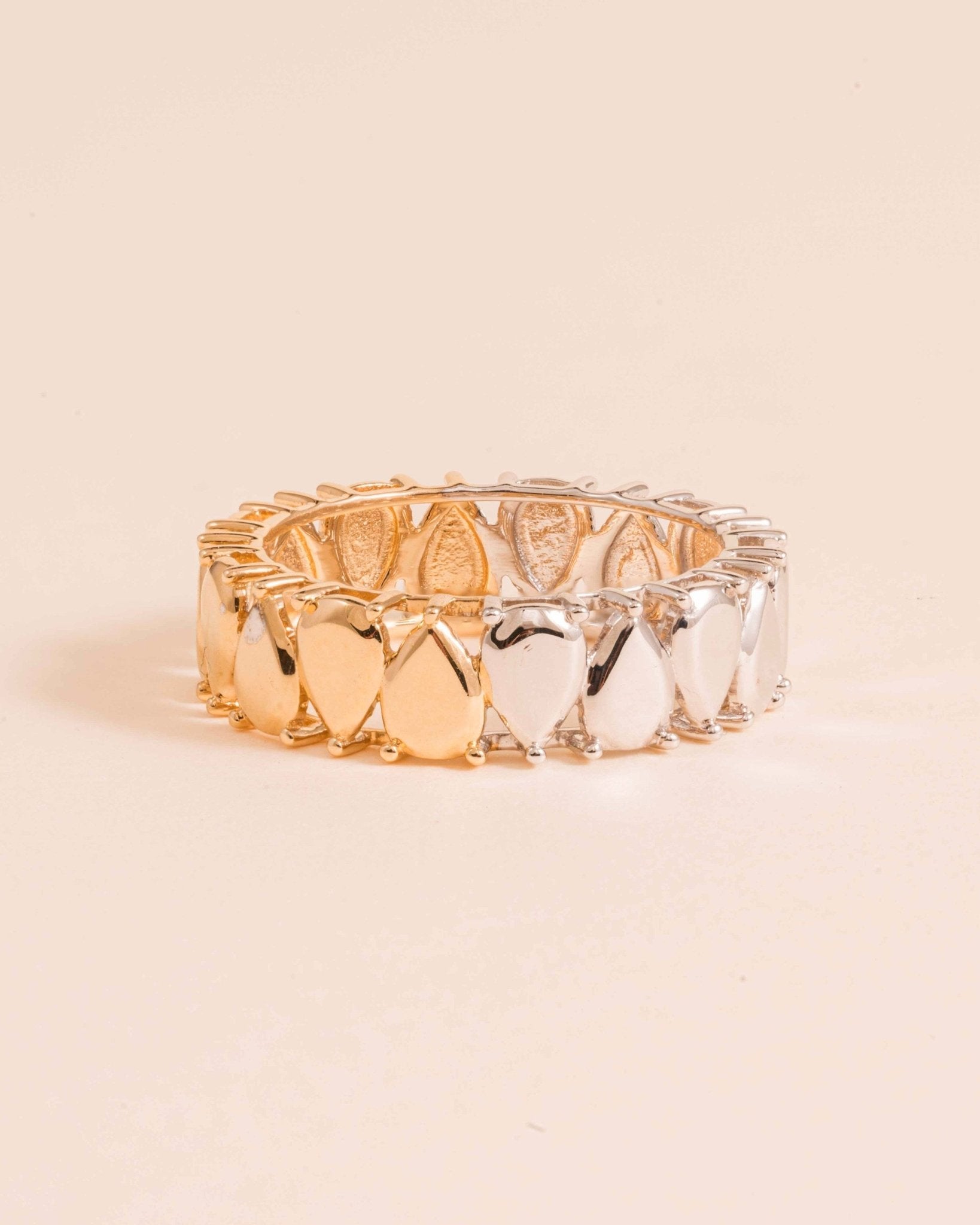 Two Tone Pear Ring - Sparkle Society