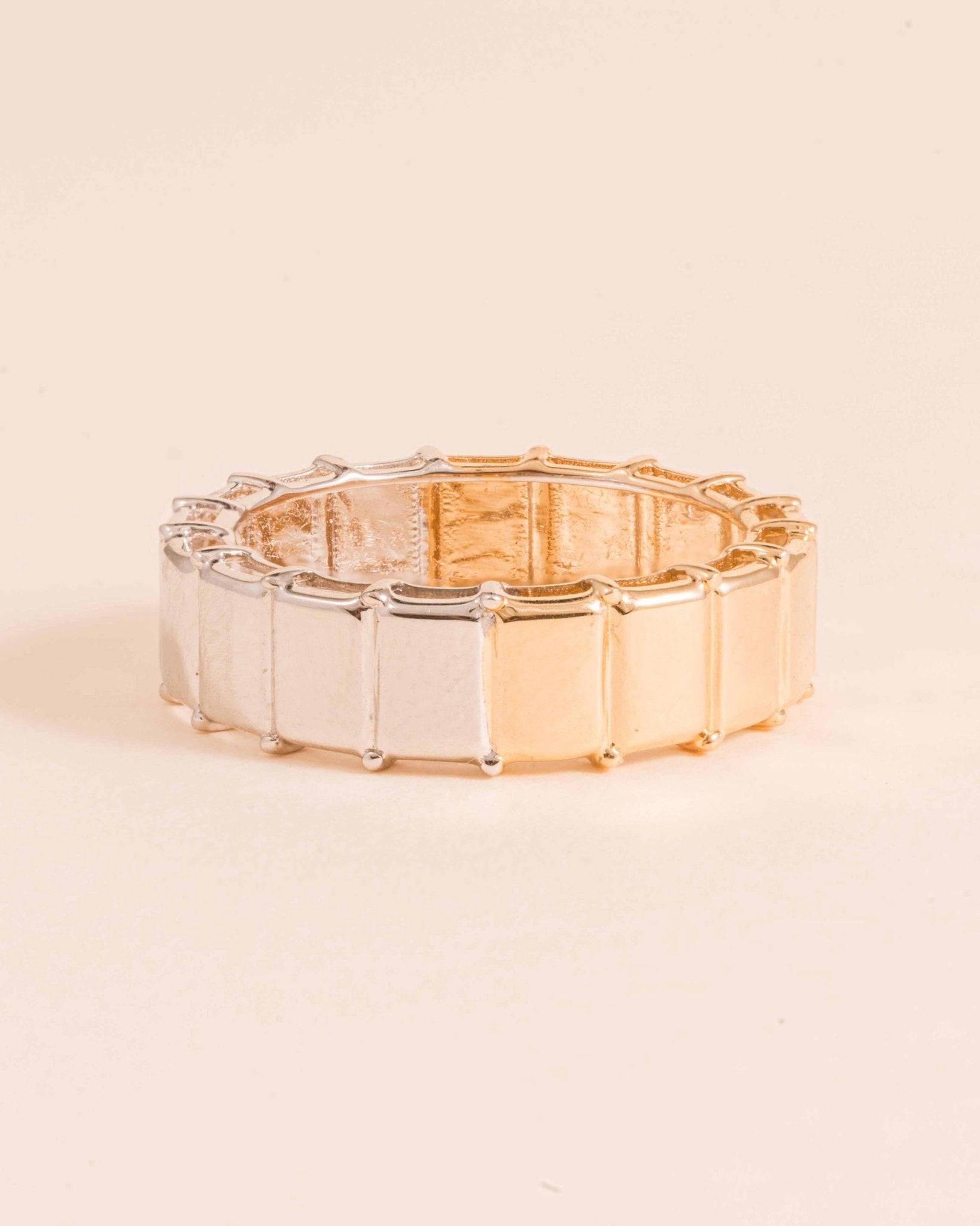 Two Tone Square Ring - Sparkle Society