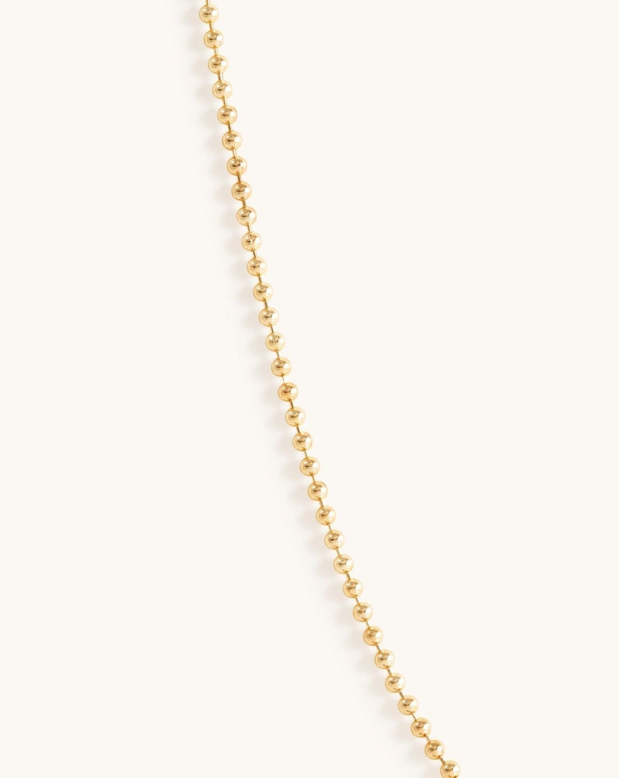 1.5mm Solid Gold Bead Chain - Sparkle Society