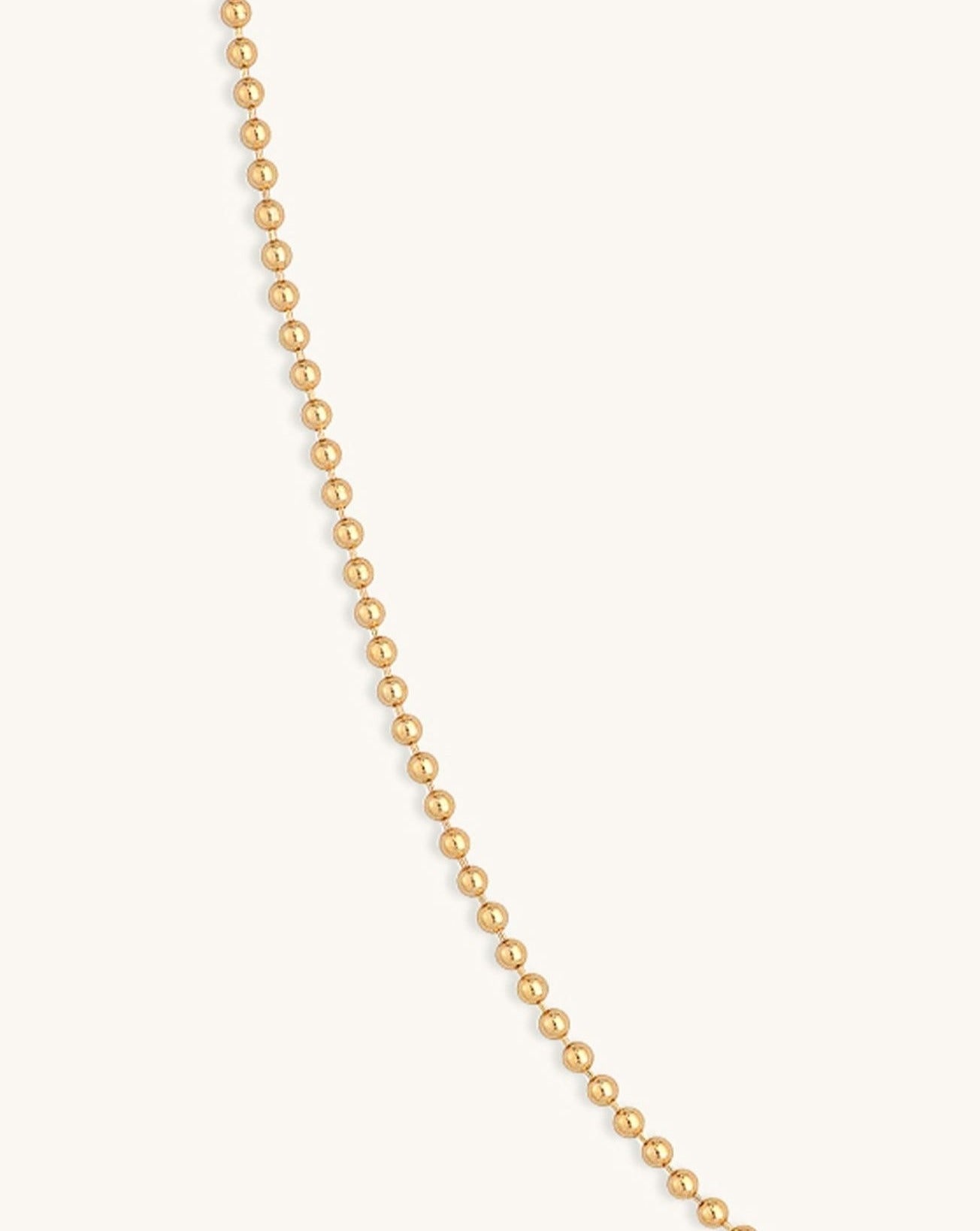 2.0mm Solid Gold Bead Chain - Sparkle Society