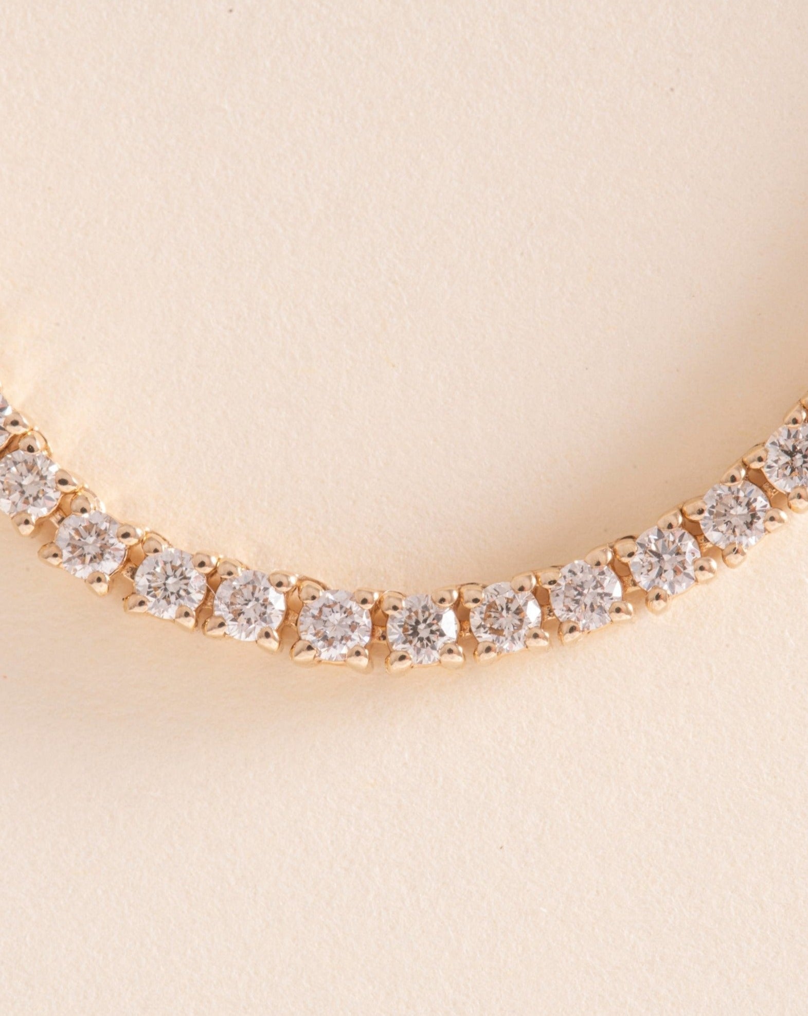 3.22ct Diamond Prong Tennis Necklace - Sparkle Society