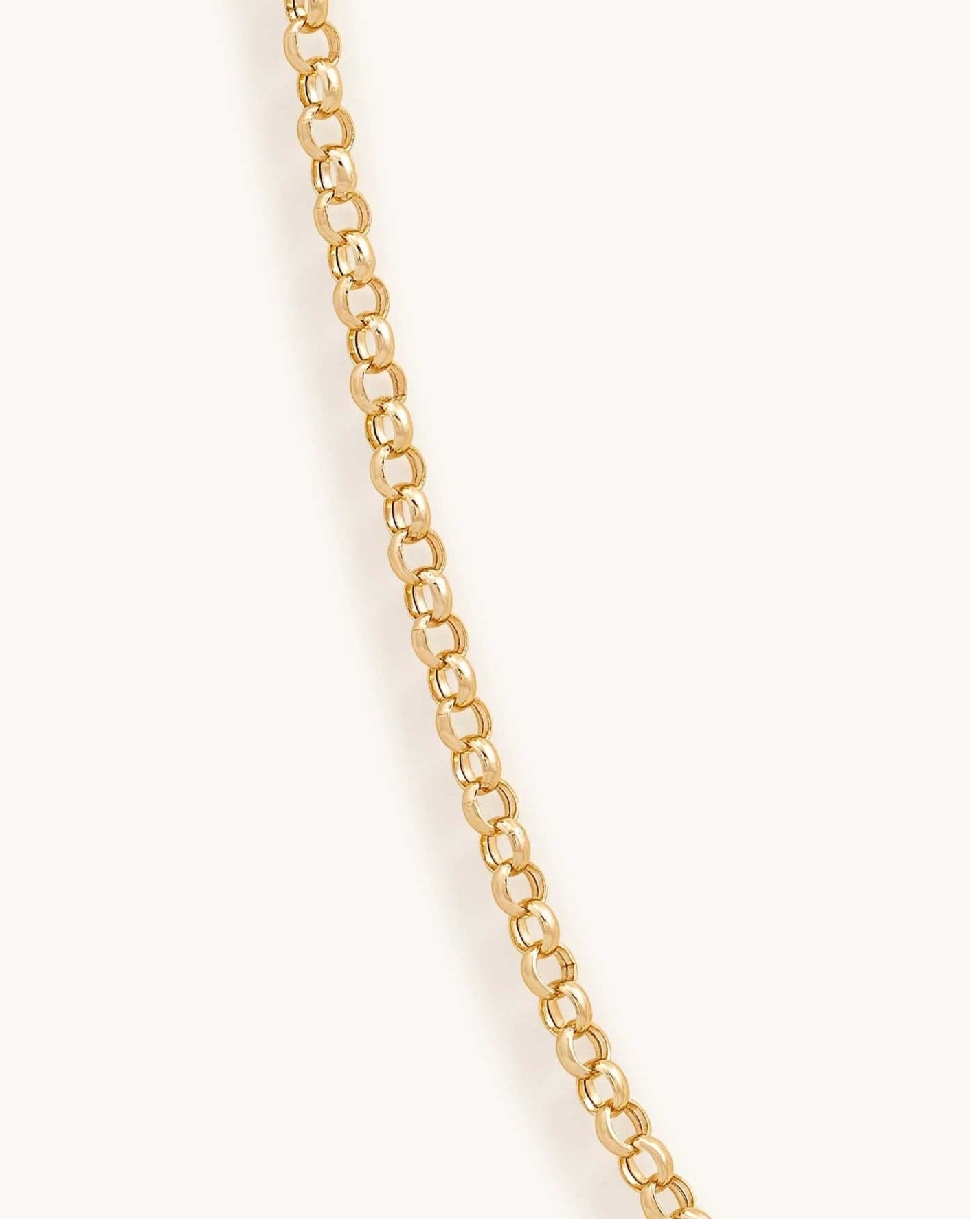 3.75mm Hollow Gold Rolo Necklace - Sparkle Society