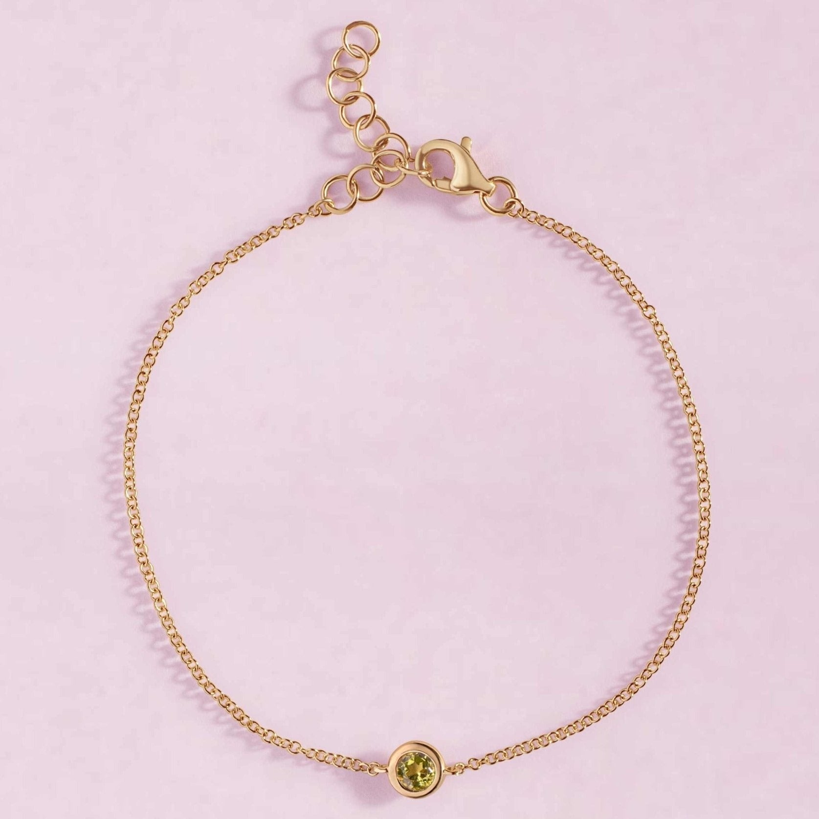 Single Birthstone Bezel Bracelet - Sparkle Society