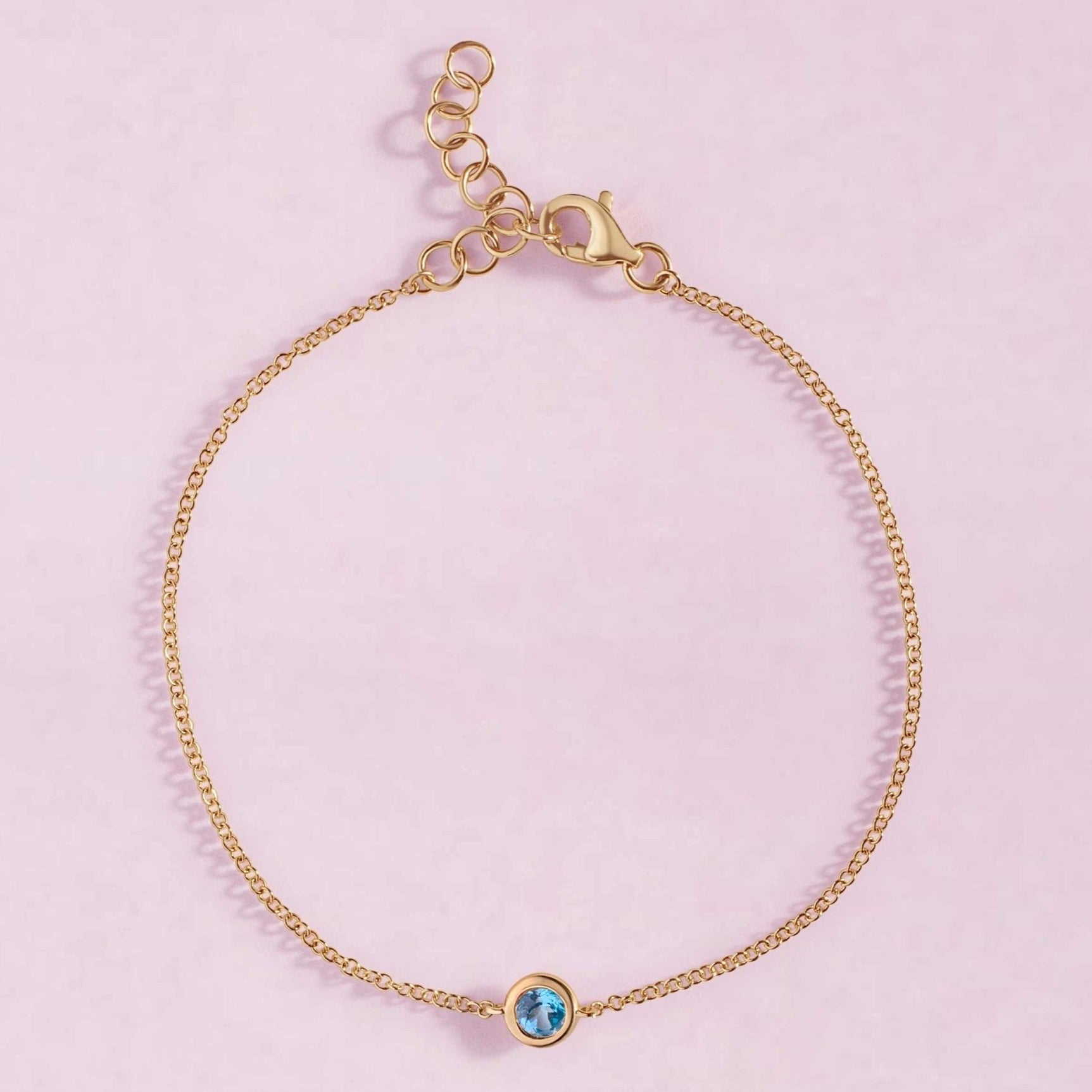 Single Birthstone Bezel Bracelet - Sparkle Society