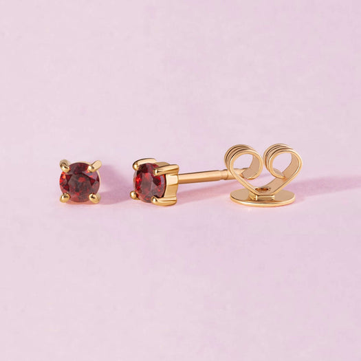 Single Birthstone Prong Studs - Sparkle Society