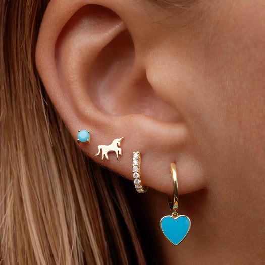 Single Birthstone Prong Studs - Sparkle Society