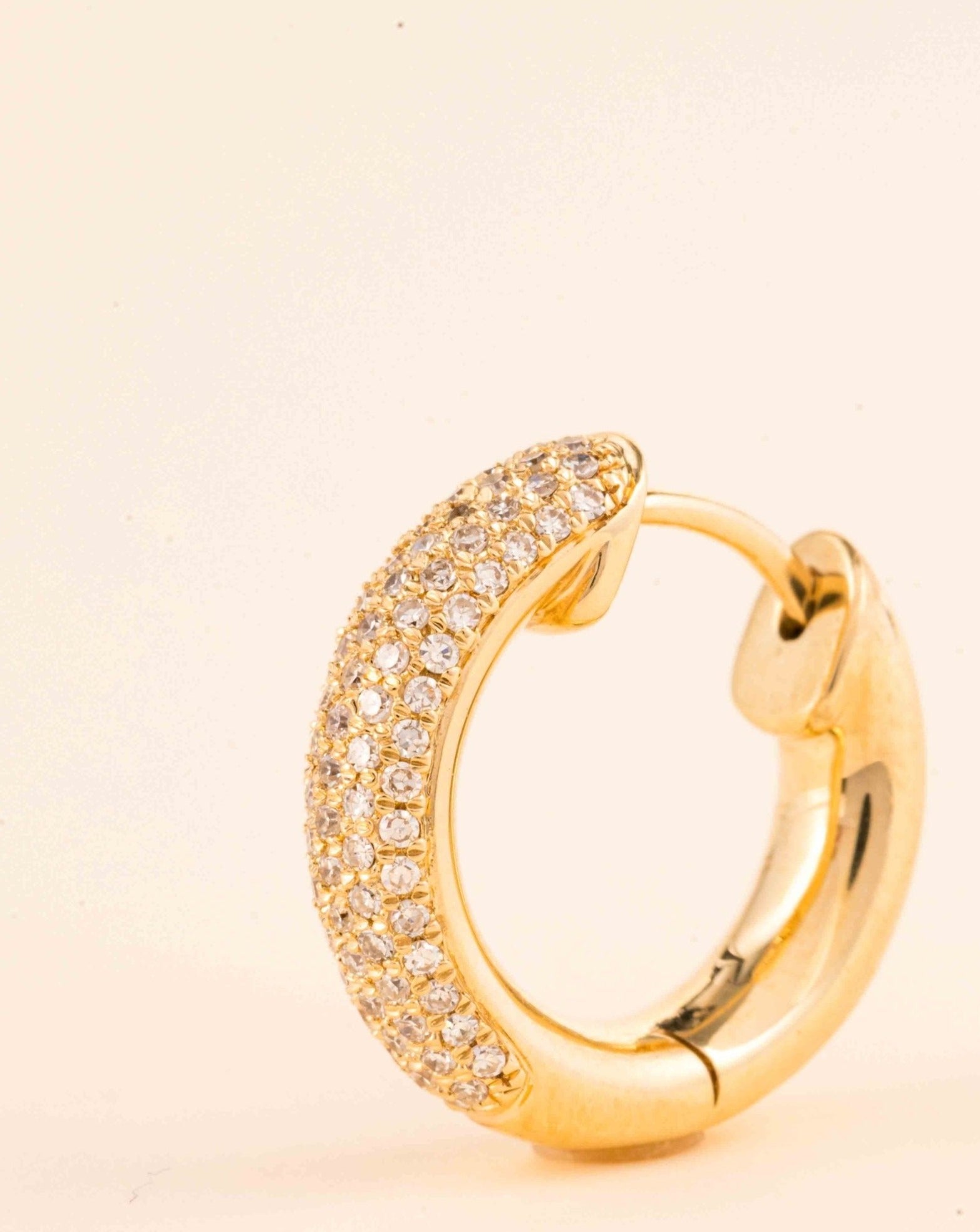 Chunky Diamond Hoops - Sparkle Society