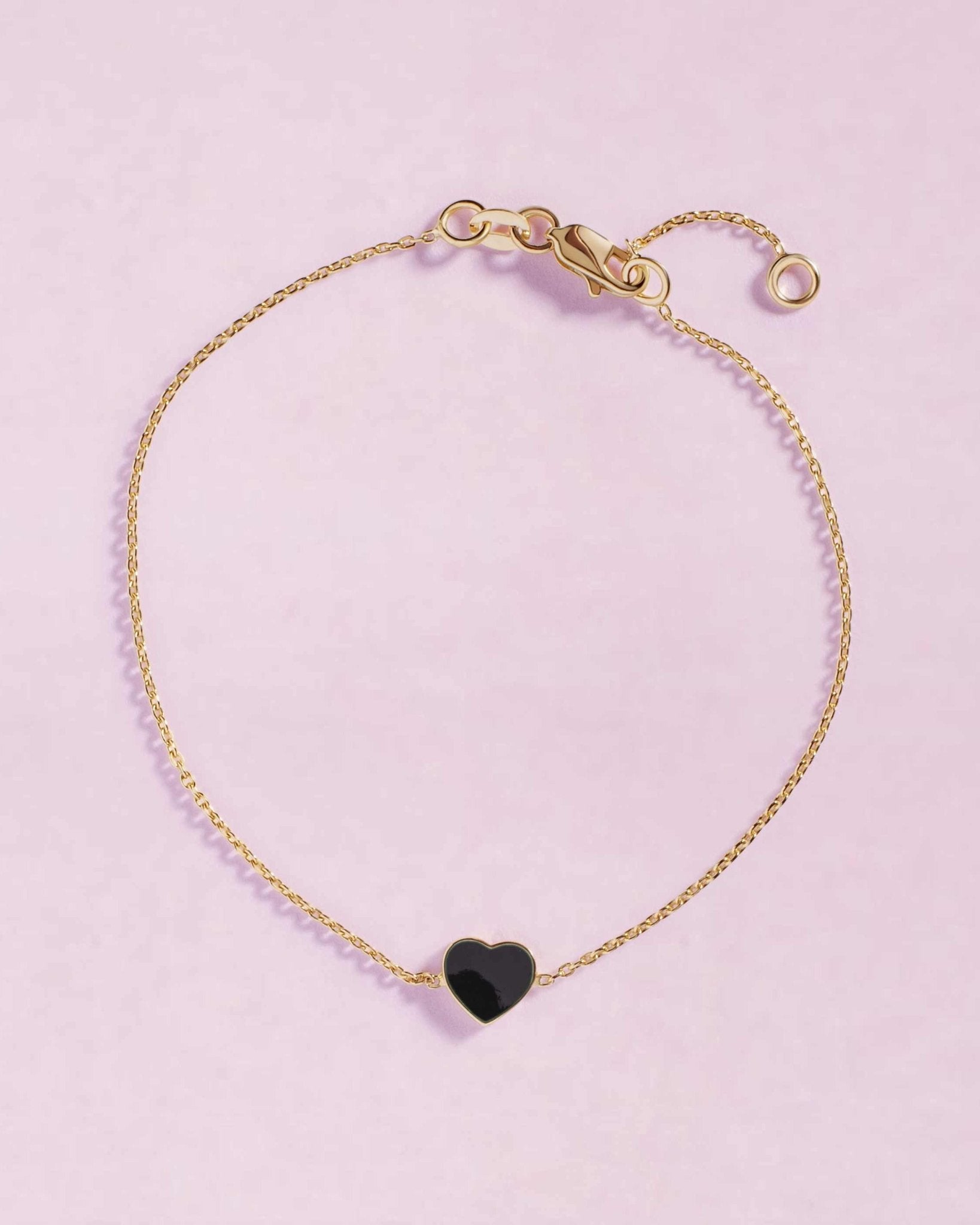 Delicate Enamel Heart Bracelet - Sparkle Society