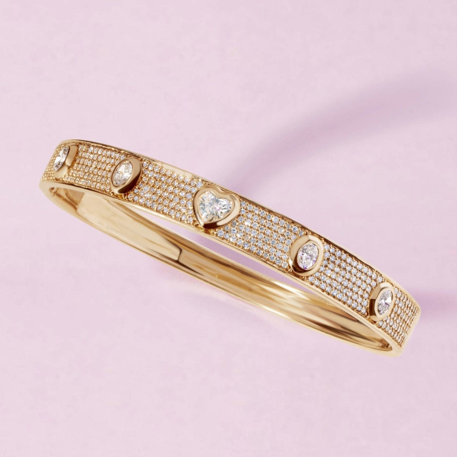 Diamond Fancy Bangle Bracelet - Sparkle Society