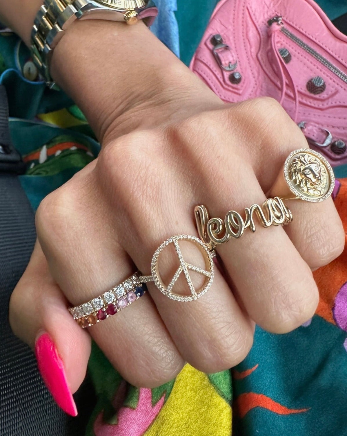 Diamond Peace Ring | Sparkle Society