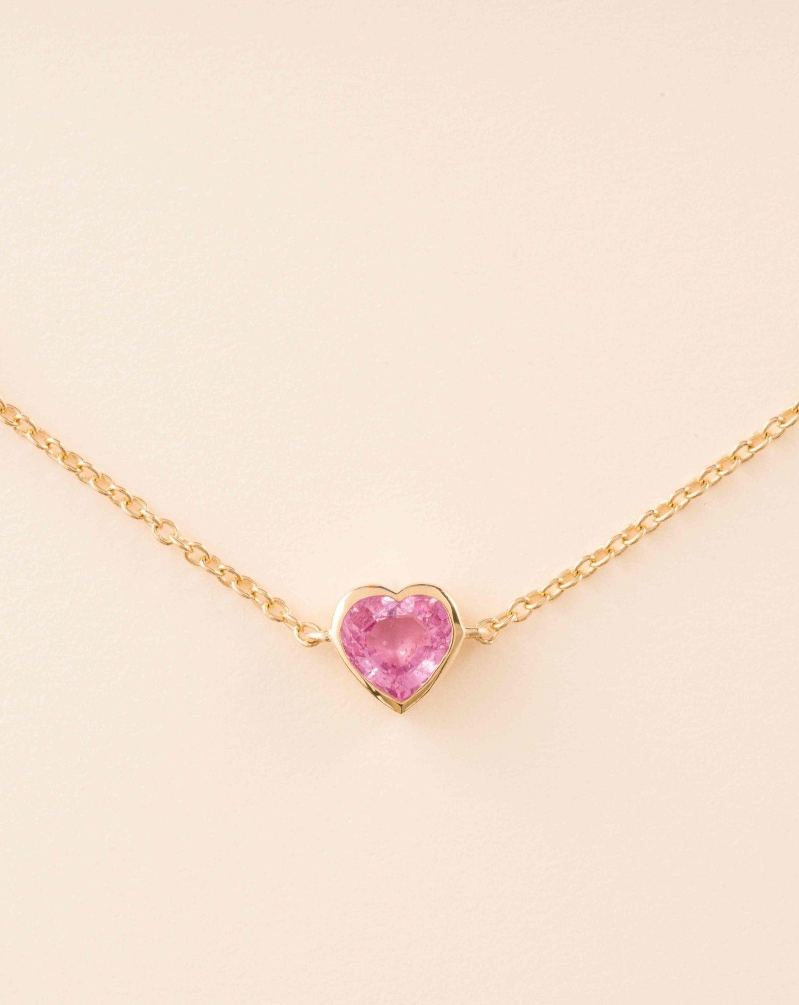 Gemstone Heart and Bezel Choker - Sparkle Society