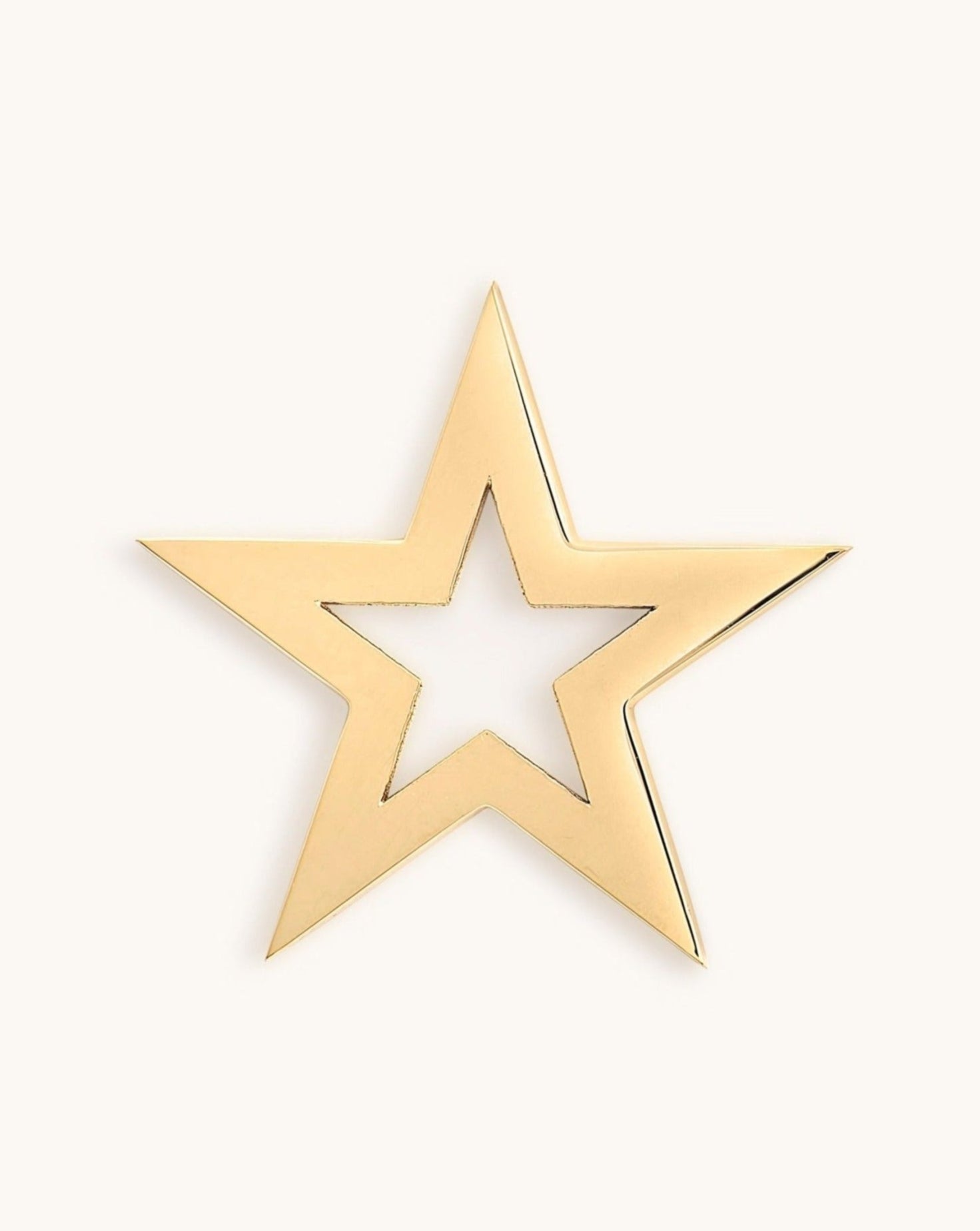 Gold Open Star Necklace Charm - Sparkle Society