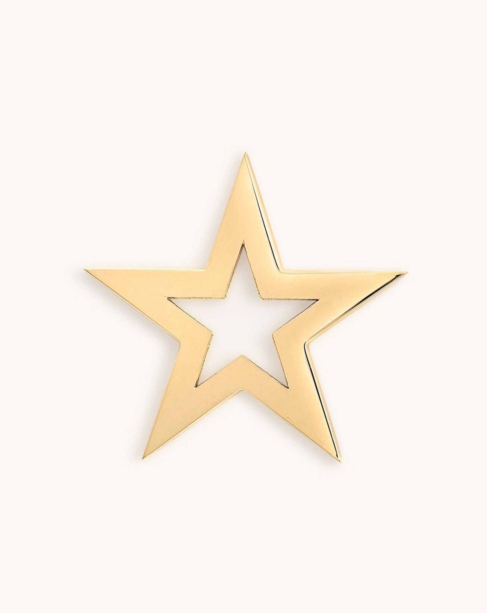 Gold Open Star Necklace Charm - Sparkle Society