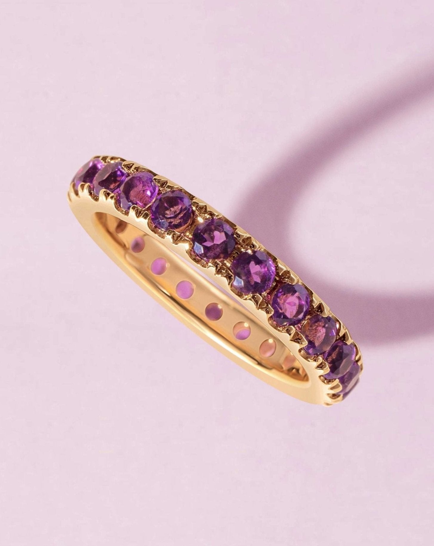 Jumbo Gemstone Eternity Band - Sparkle Society