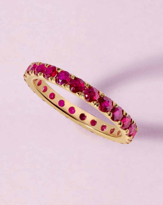 Jumbo Gemstone Eternity Band - Sparkle Society