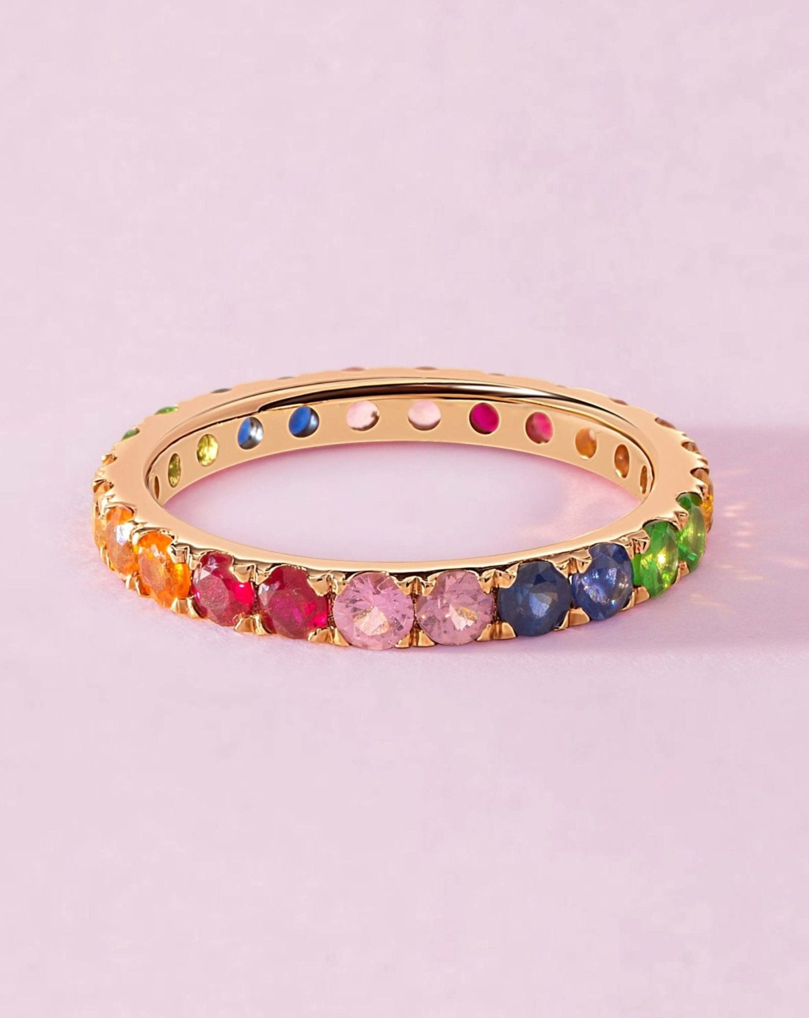 Jumbo Rainbow Eternity Band - Sparkle Society