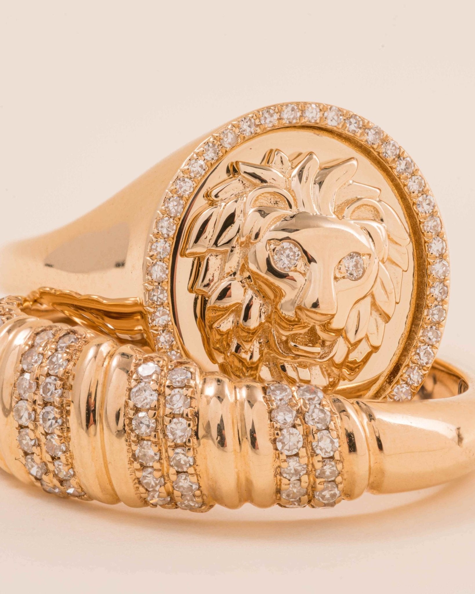 Lion Signet Ring - Sparkle Society