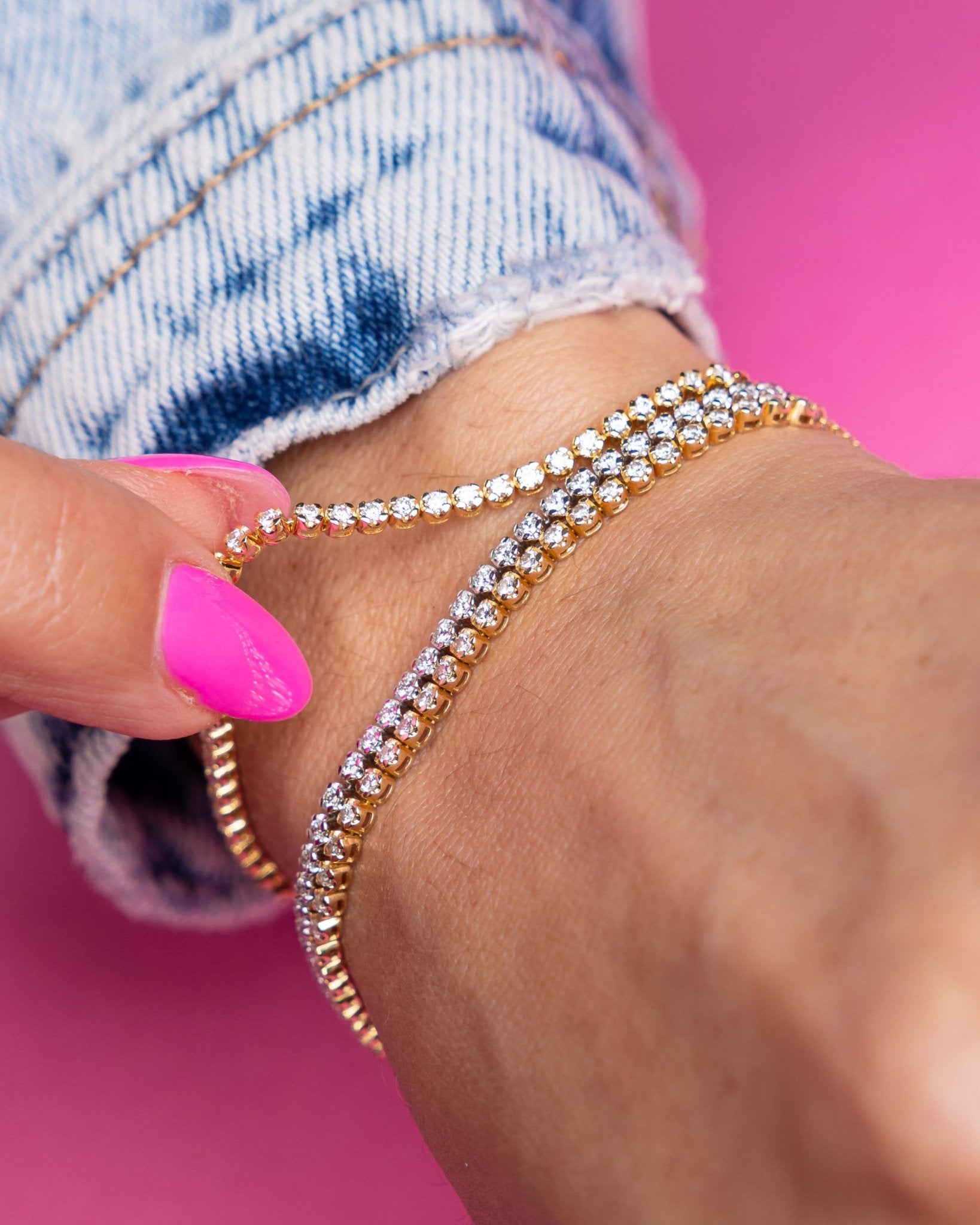 Mini Diamond Tennis Bracelet - Sparkle Society