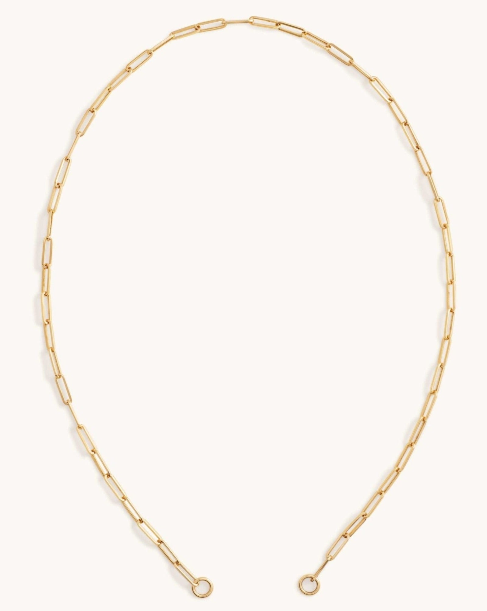 Paper Clip Split Chain Necklace - Sparkle Society